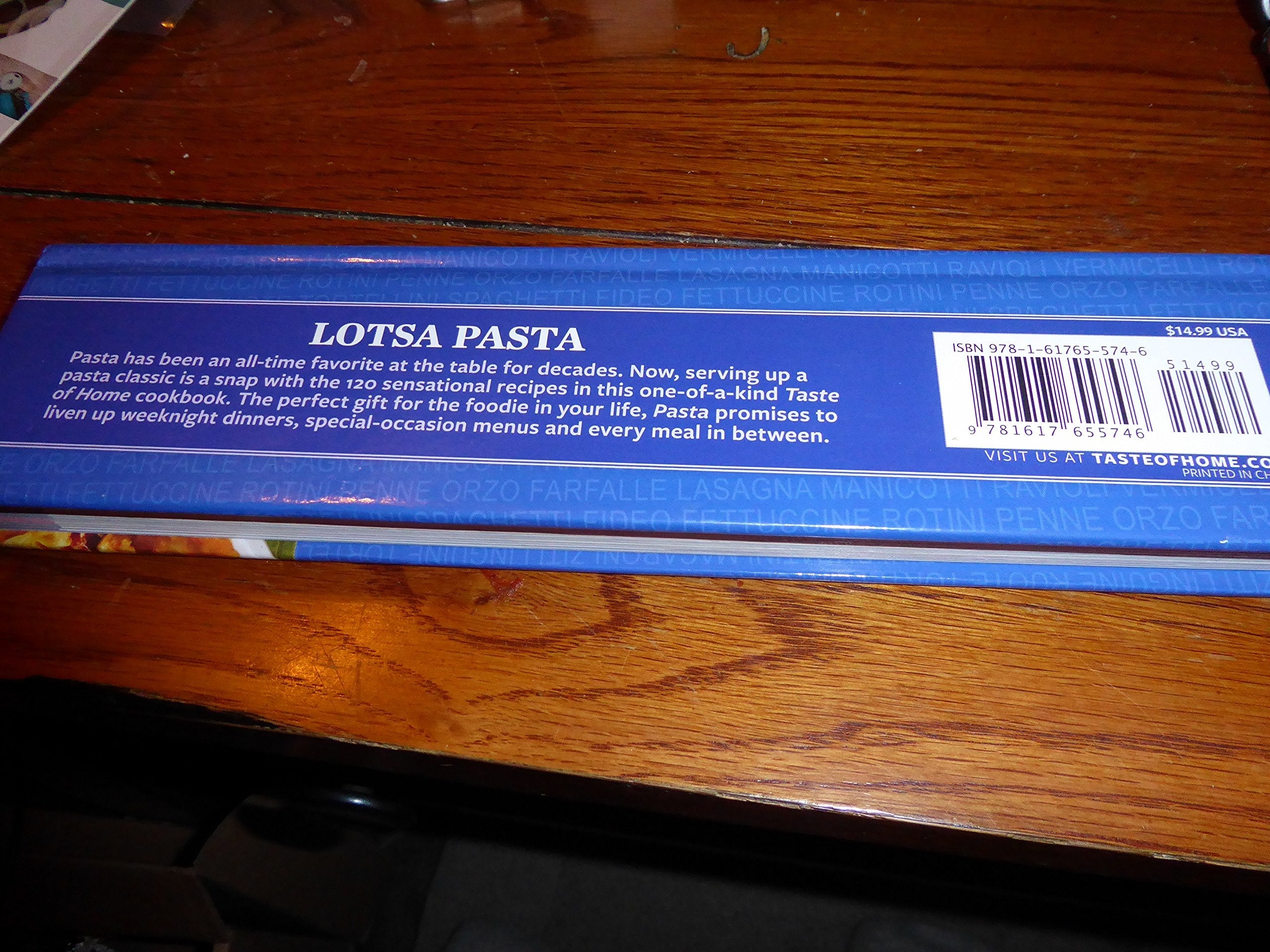 Taste Of Home Pasta More Than 100 Family Favorites used book depot