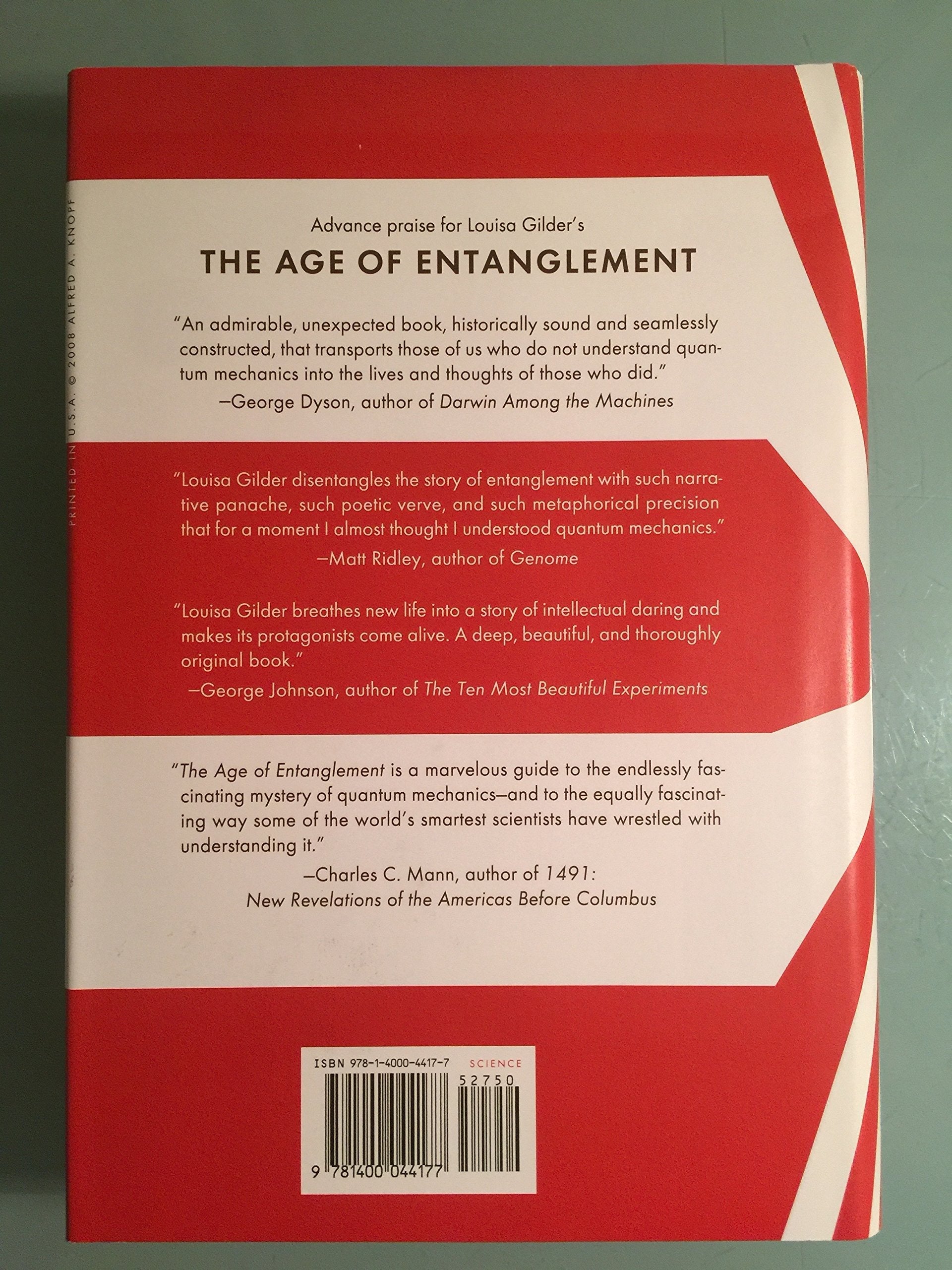 The Age of Entanglement: When Quantum Physics Was Reborn used book depot