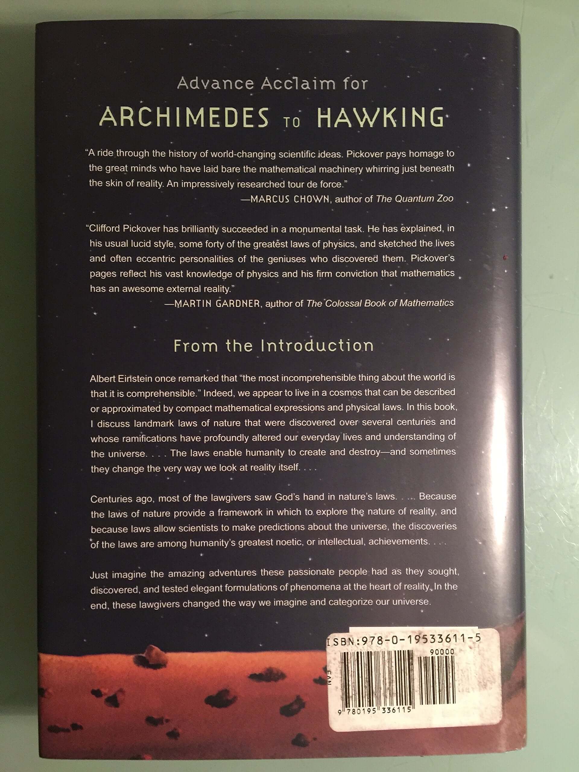 Archimedes to Hawking: Laws of Science and the Great Minds Behind Them used book depot