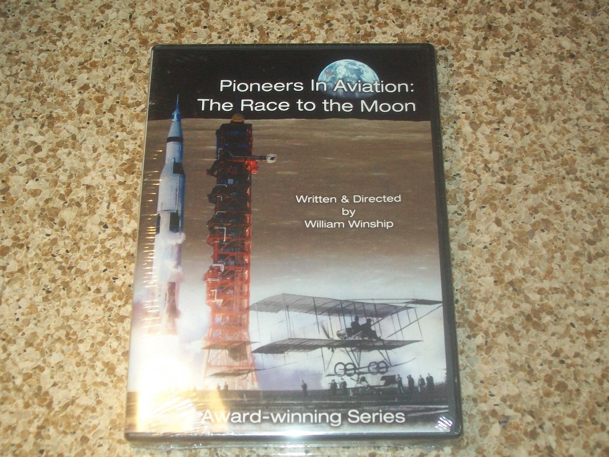 PIONEERS IN AVIATION DVD THE RACE TO THE MOON used book depot