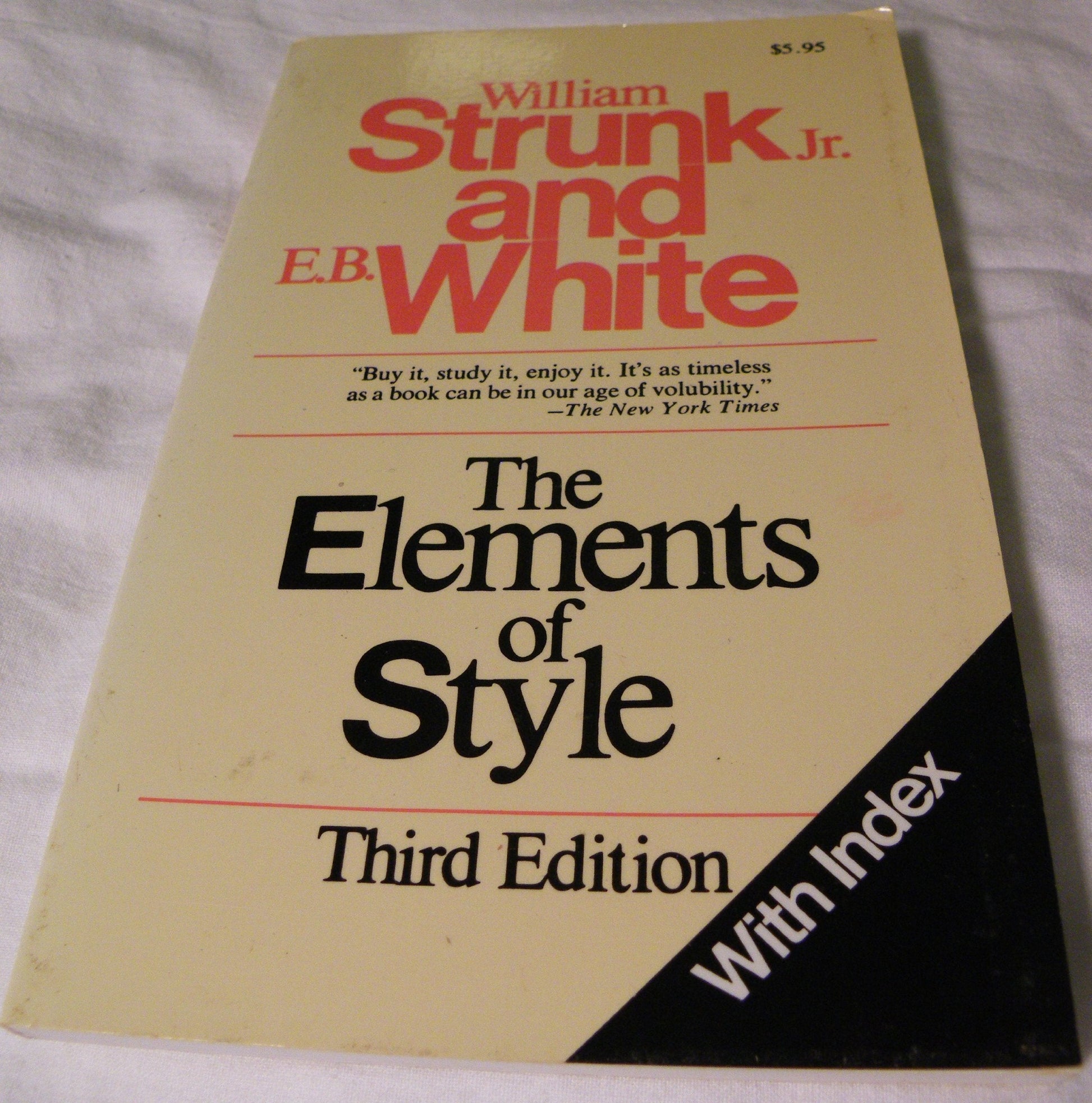 The Elements of Style, Third Edition used book depot