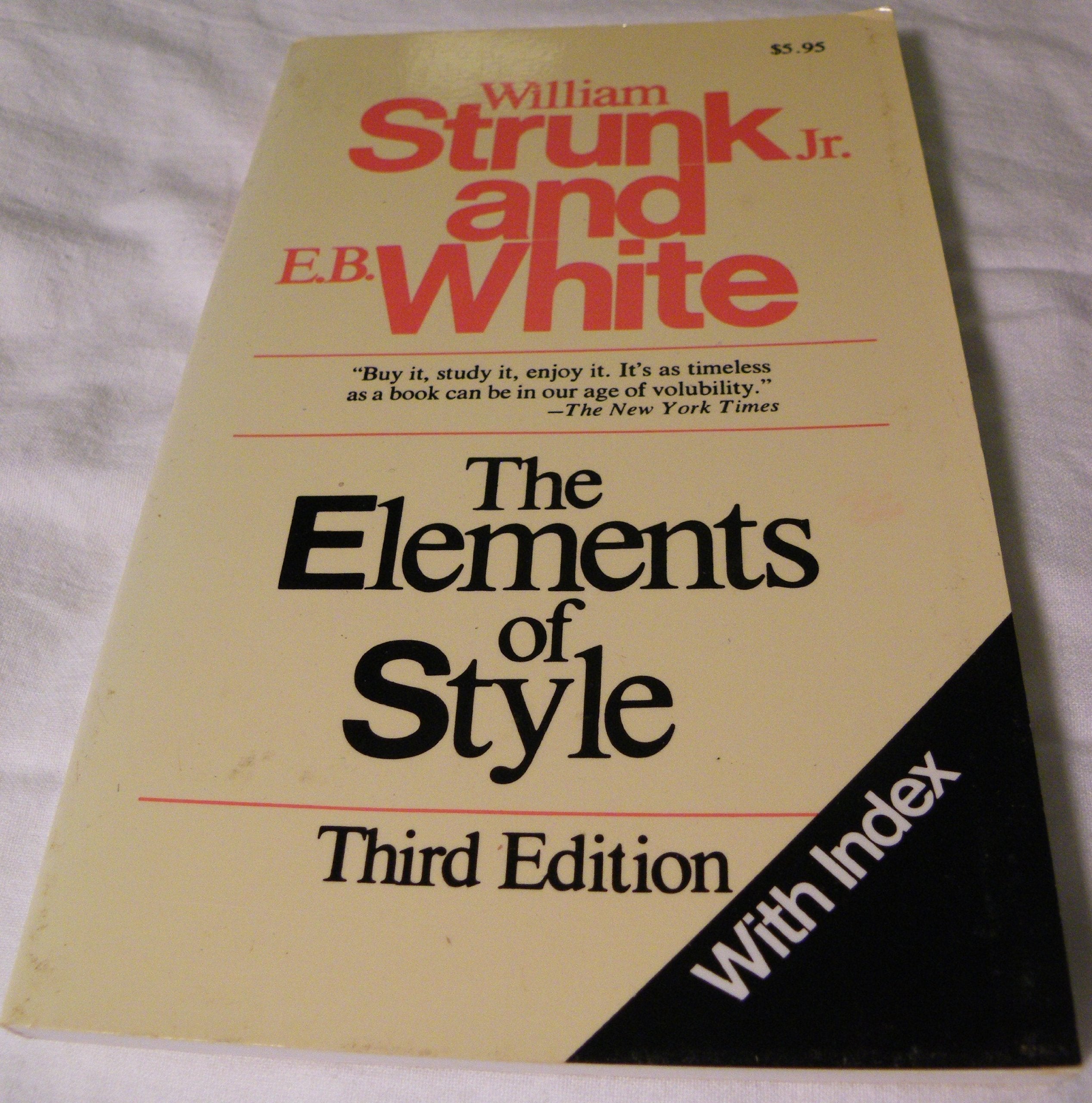 The Elements of Style, Third Edition used book depot