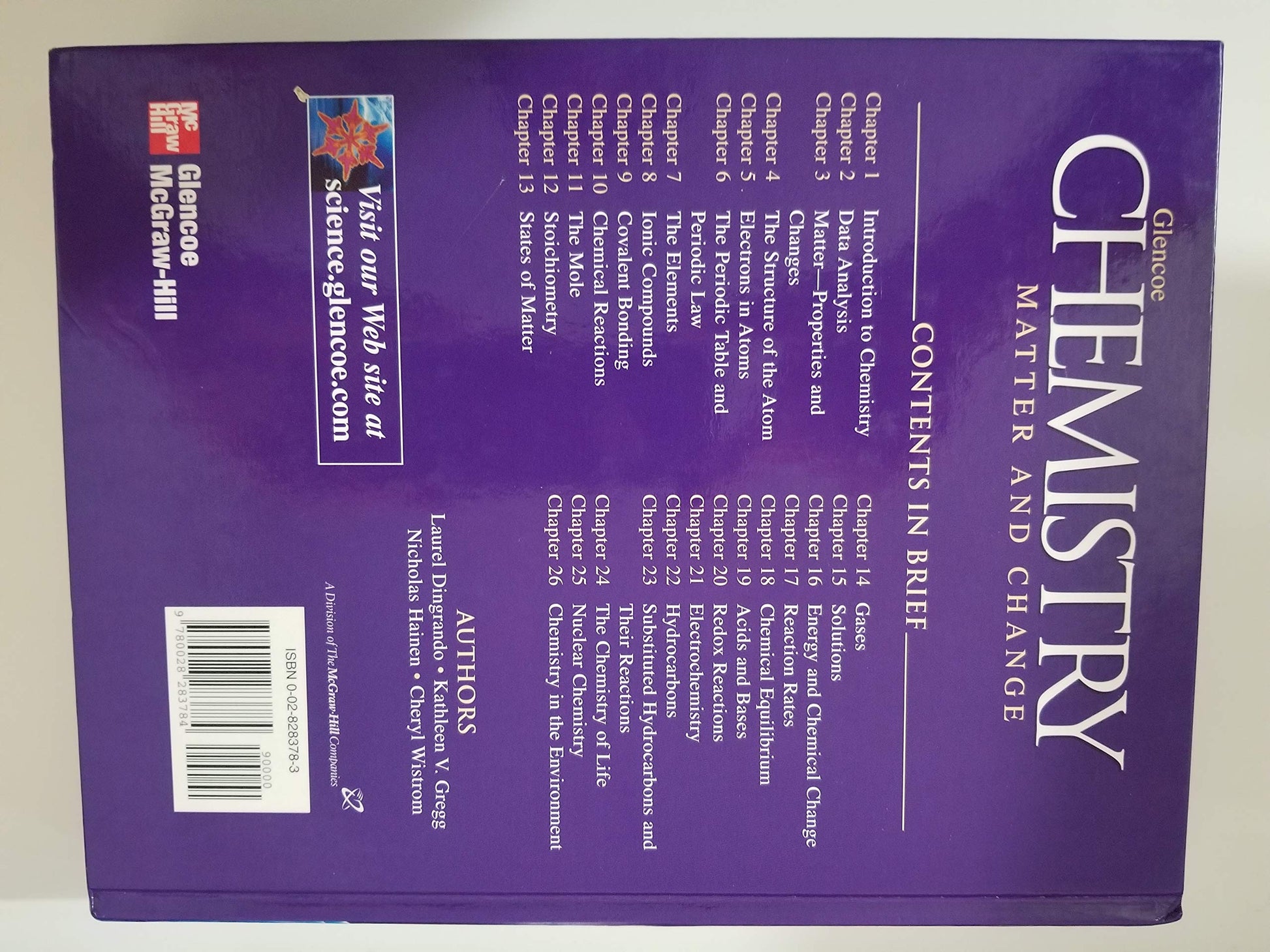Chemistry: Matter & Change, Student Edition (GLENCOE CHEMISTRY) used book depot