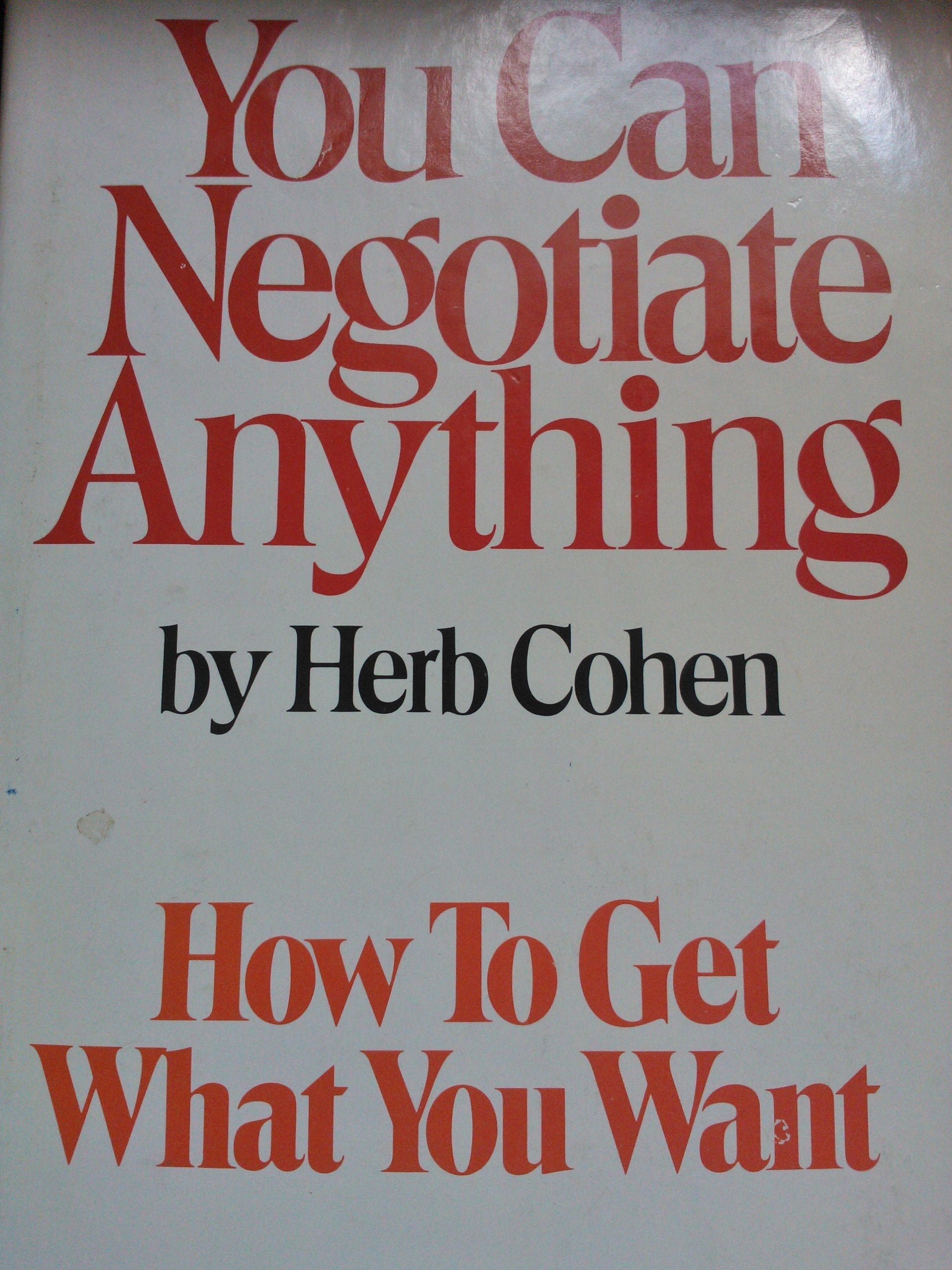 You Can Negotiate Anything used book depot