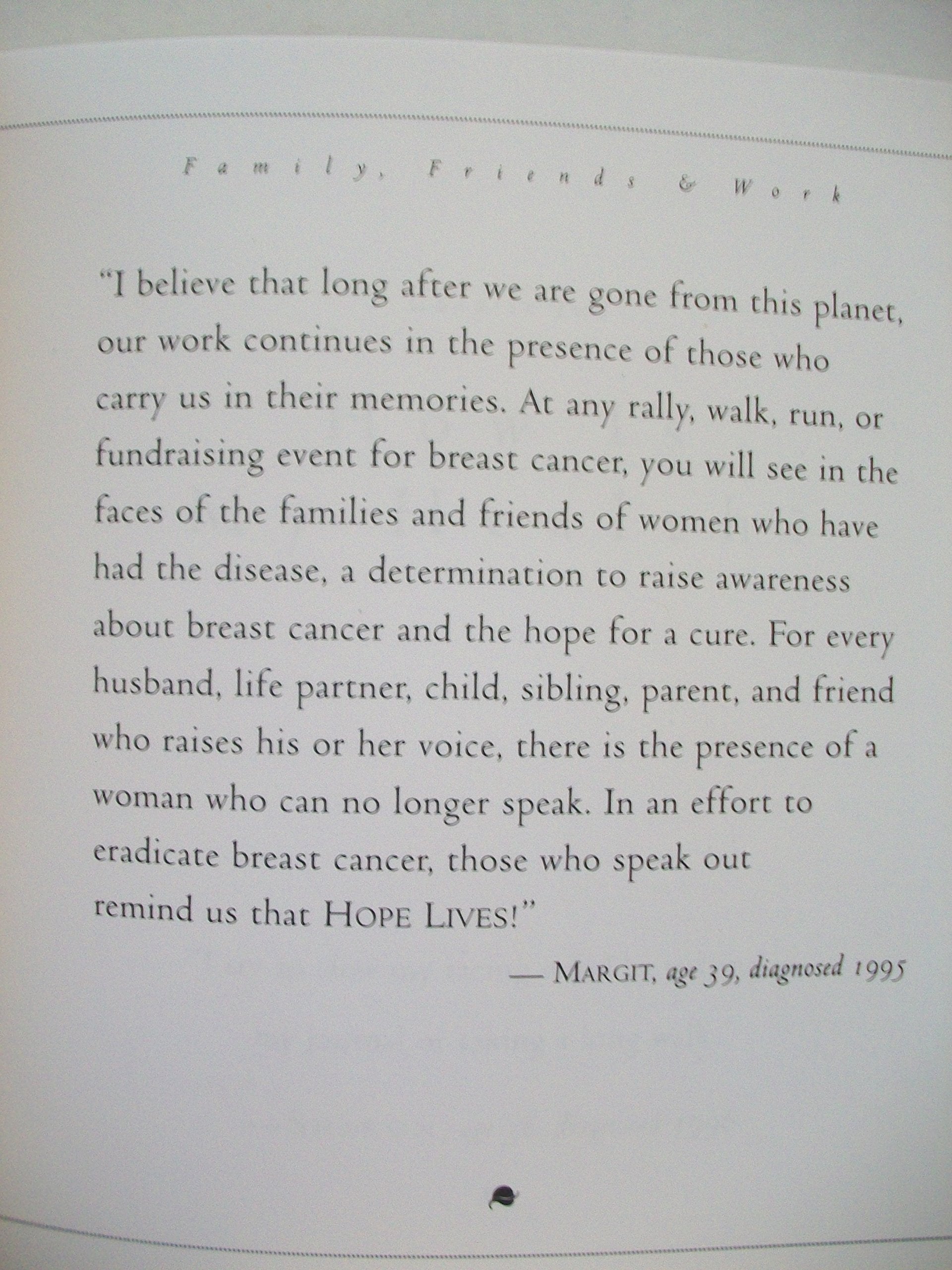 Hope Lives! The After Breast Cancer Treatment Survival Handbook (sequal to Hope Is Contagious) used book depot