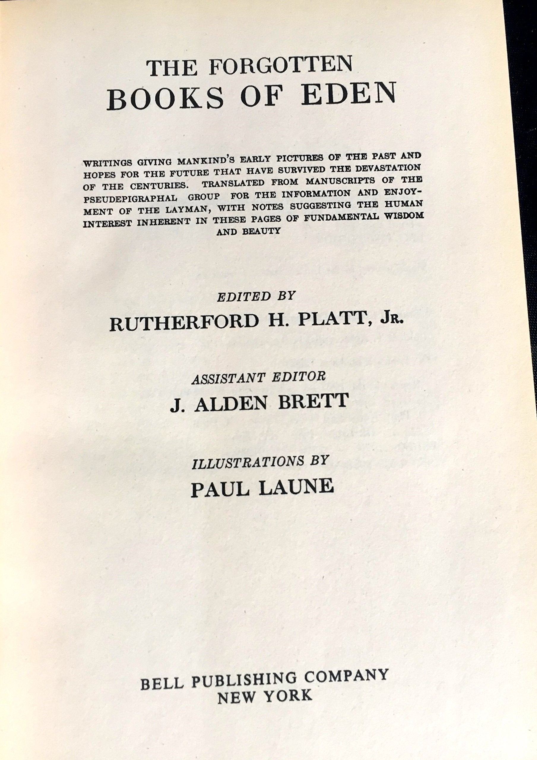 The Forgotten Books of Eden