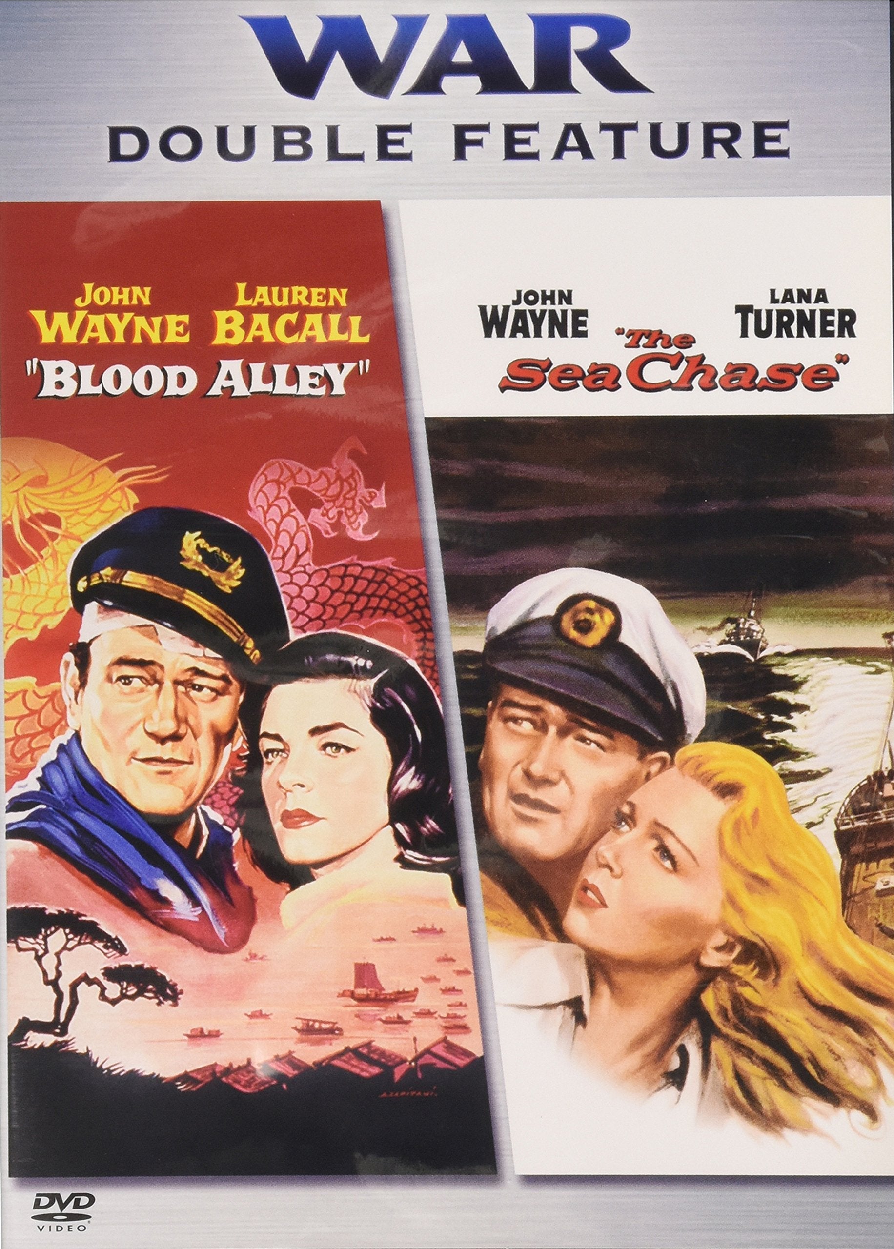 War Double Feature: Blood Alley / The Sea Chase used book depot