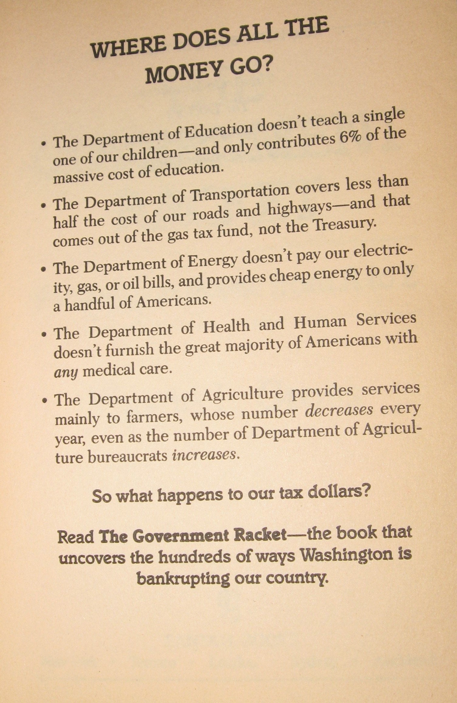 The Government Racket used book depot
