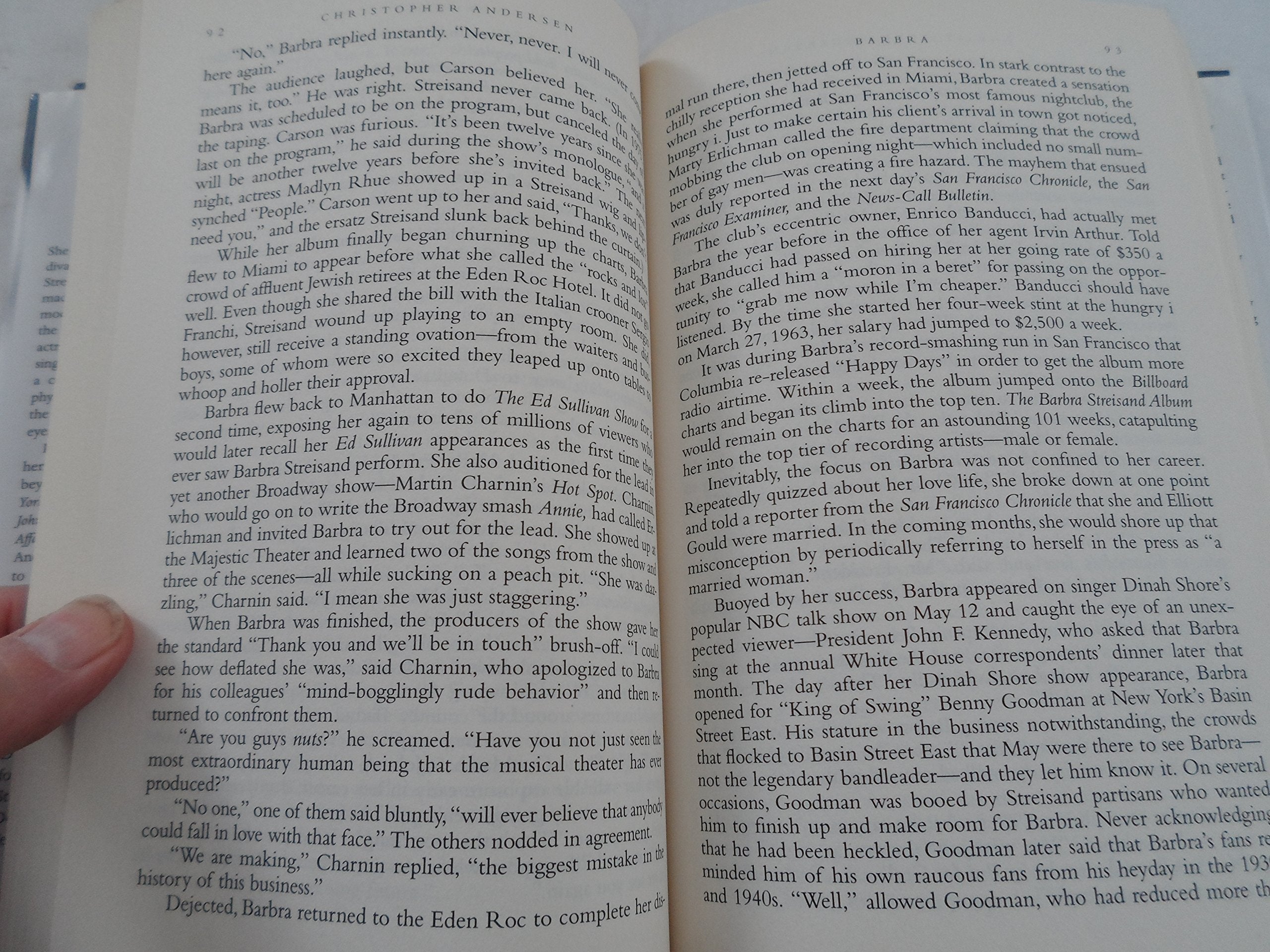 Barbra: The Way She Is used book depot