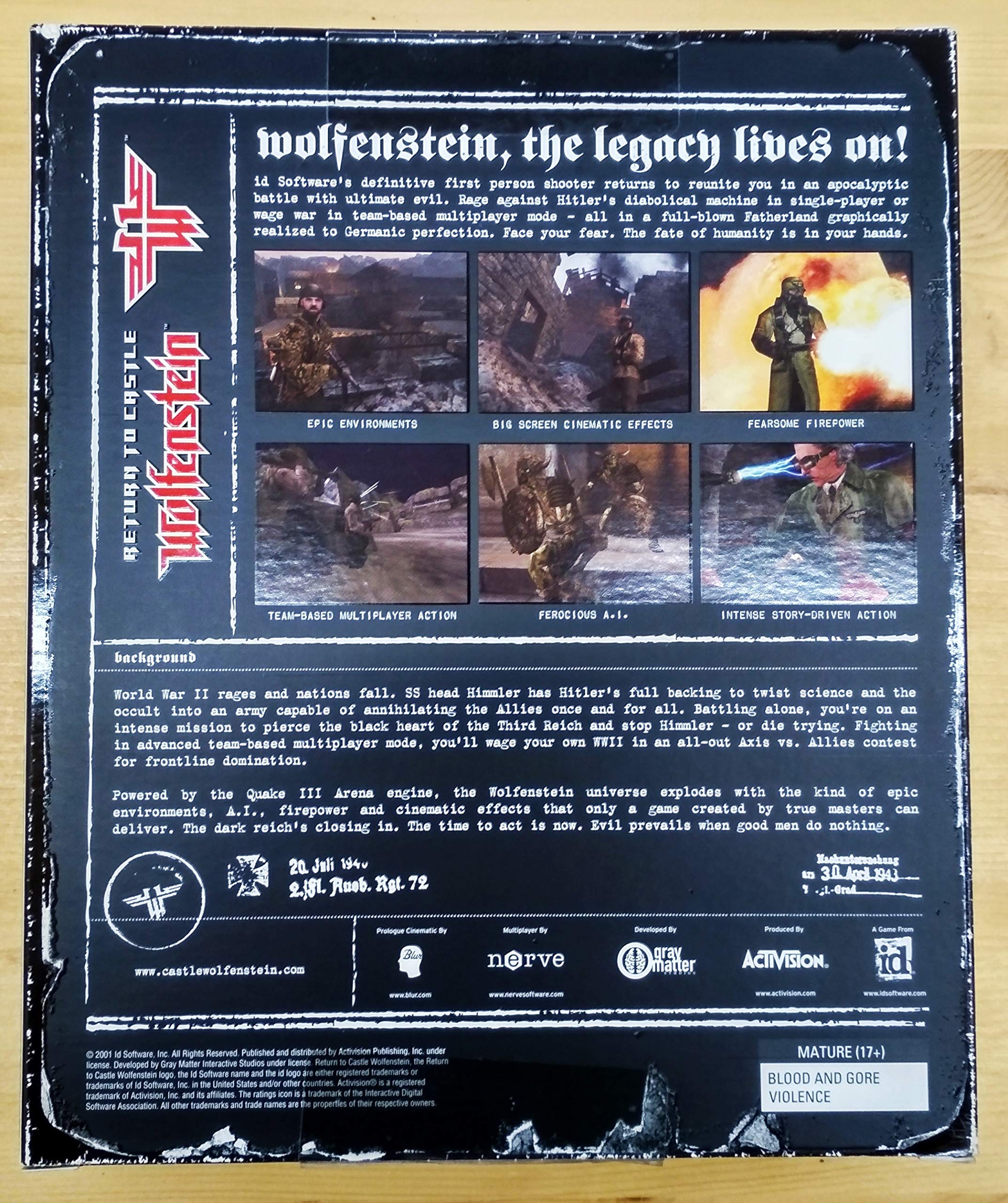 Return to Castle Wolfenstein - PC
