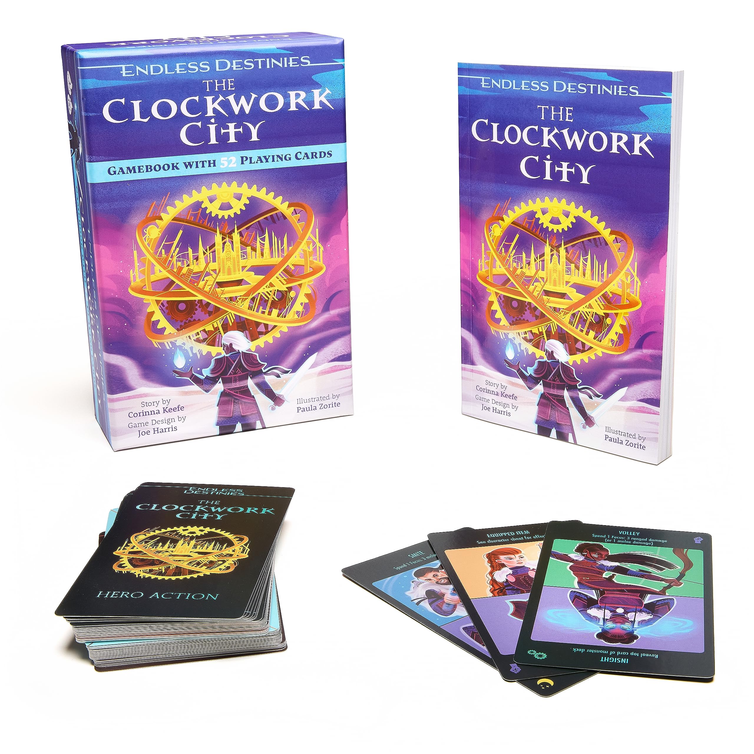 Endless Destinies: The Clockwork City: Interactive Book and Card Game used book depot