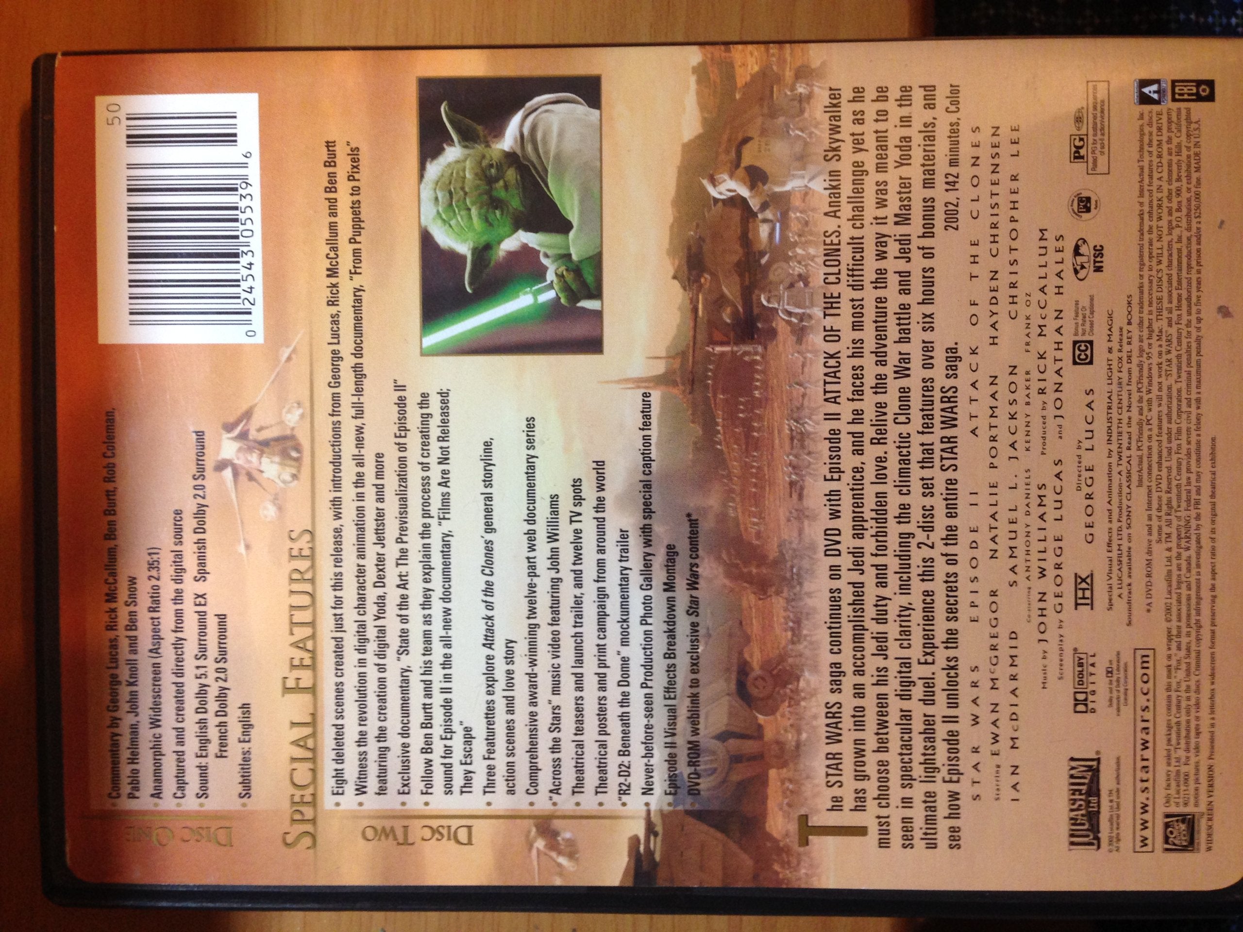 Star Wars: Episode II - Attack of the Clones (Widescreen Edition) used book depot
