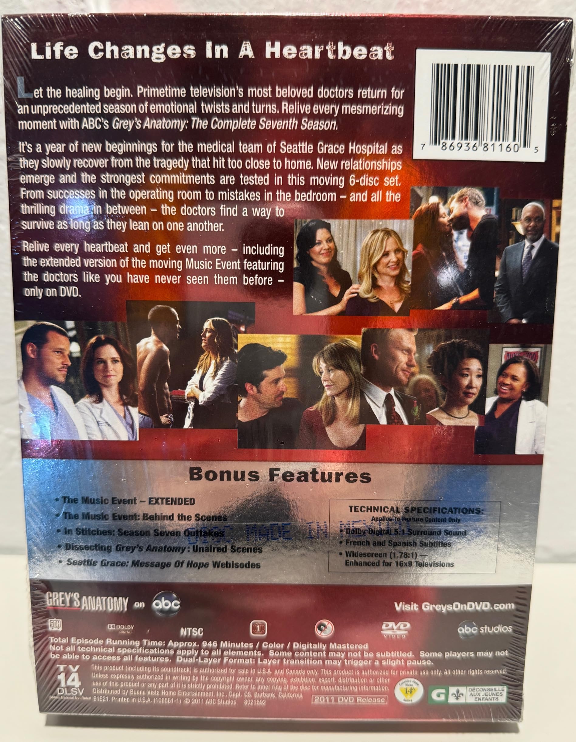 Grey's Anatomy: Season 7 used book depot