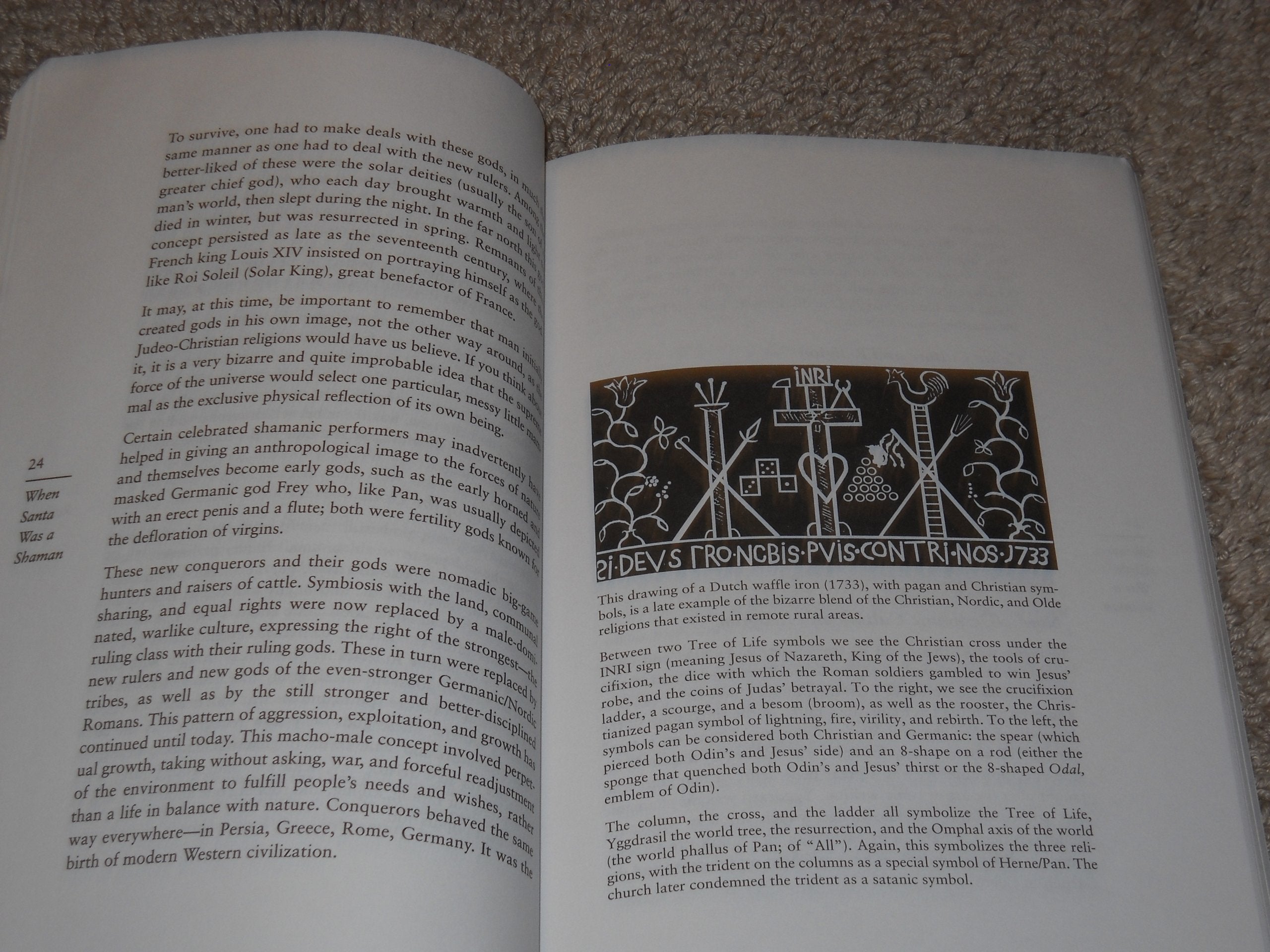 When Santa Was A Shaman: Ancient Origins of Santa Claus & the Christmas Tree used book depot