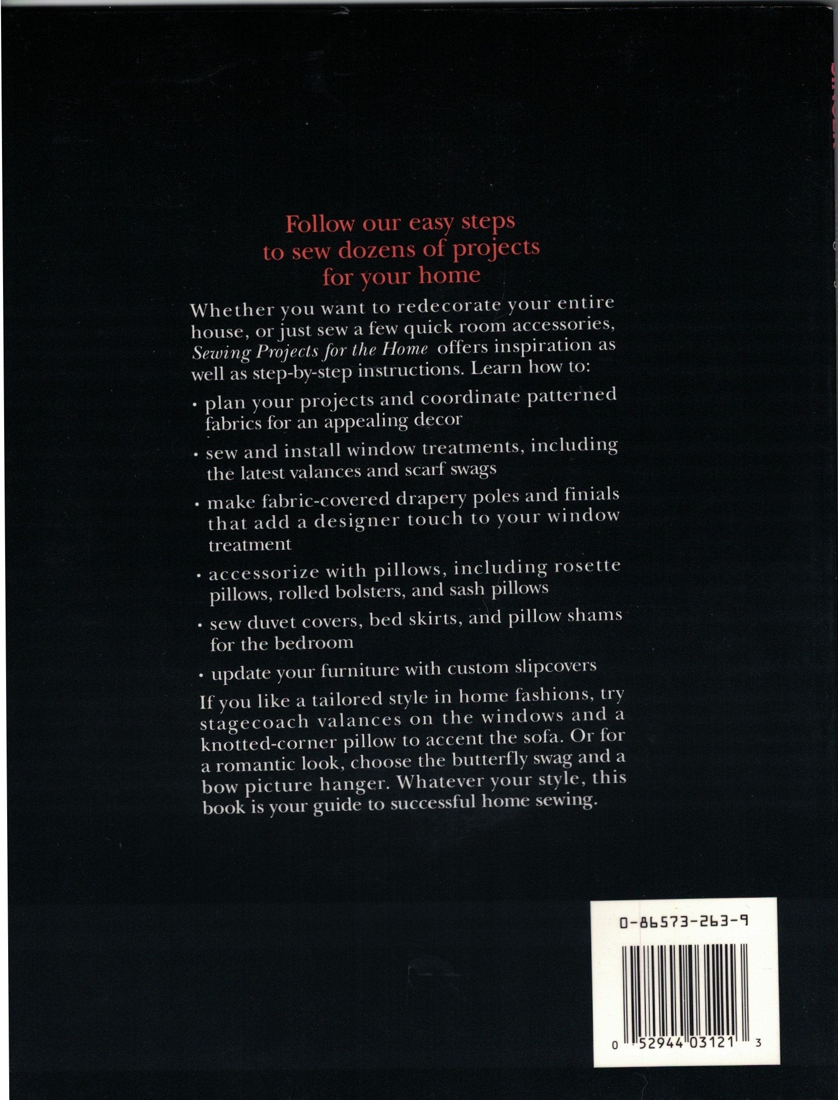 Sewing Projects for the Home by Singer Sewing (1991-08-02) used book depot