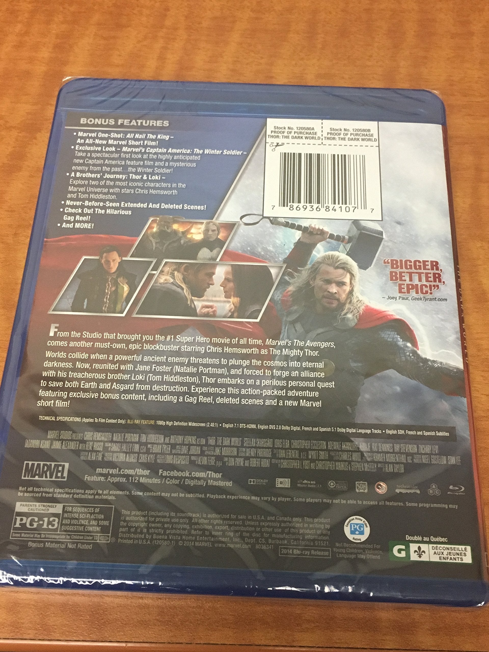 Thor: The Dark World [Blu-ray] used book depot