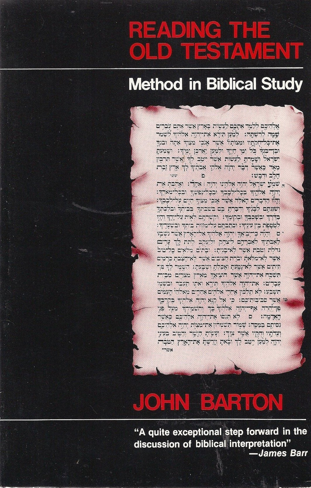 Reading the Old Testament: Method in Biblical Study used book depot