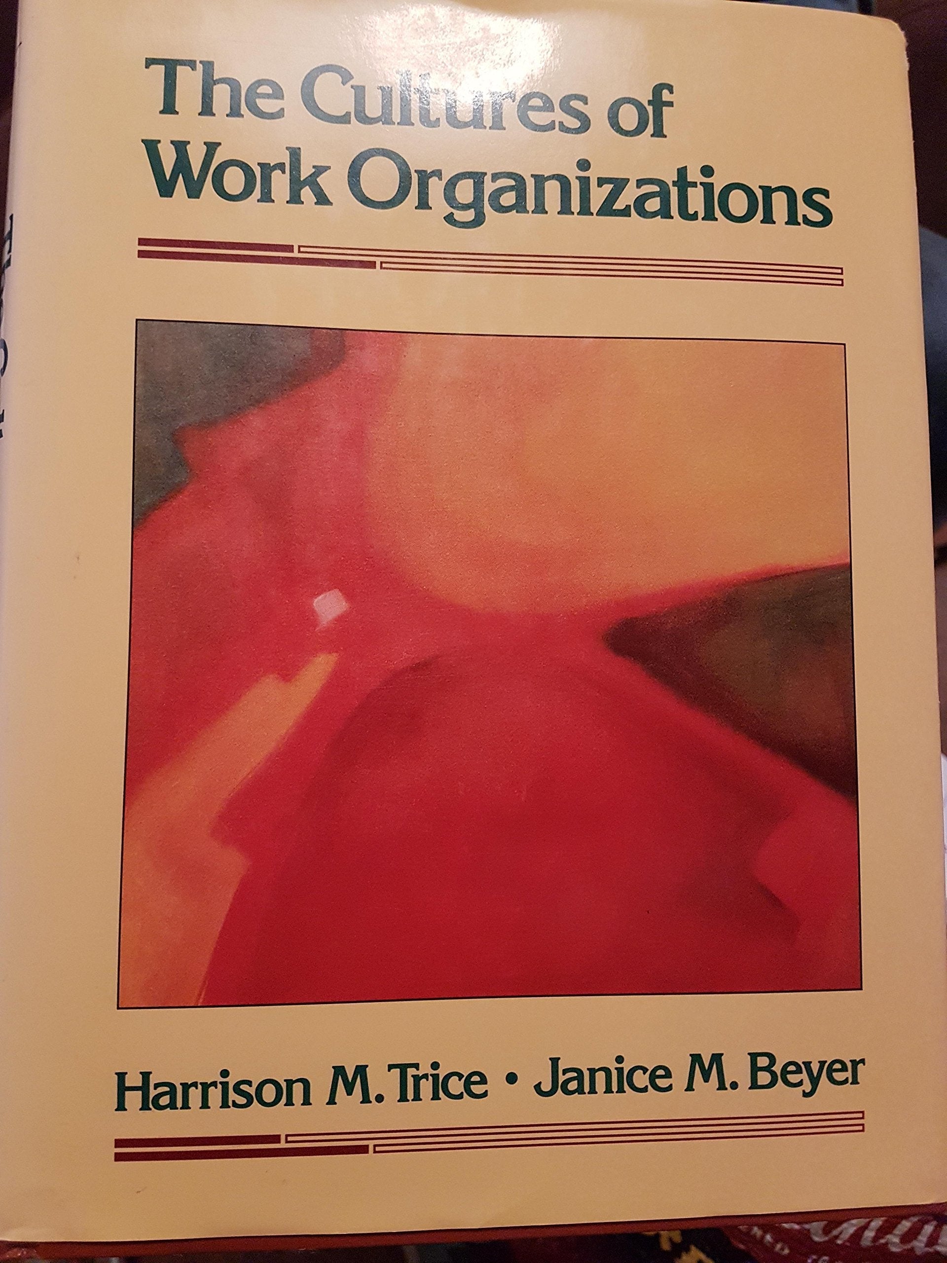 The Cultures of Work Organizations used book depot