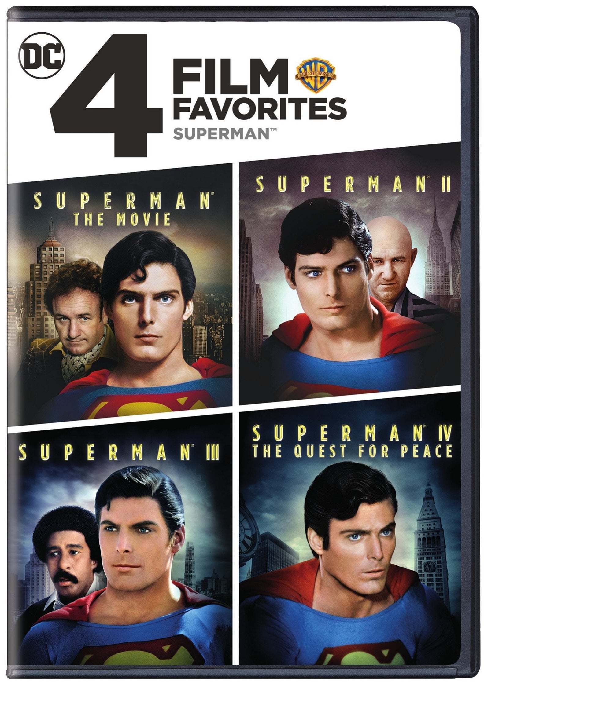 4 Film Favorites: Superman (Superman II: Special Edition, Superman III: Deluxe Edition, Superman IV: Deluxe Edition, Superman, The Movie: Special Edition) (Cover may vary) used book depot