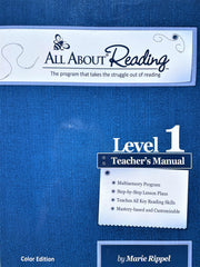All About Reading Level 1 Teacher's Manual Color Edition used book depot