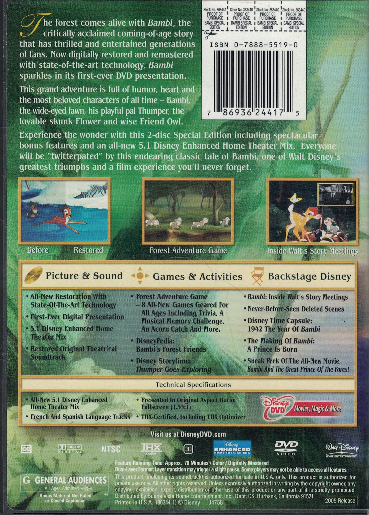 Bambi (Two-Disc Platinum Edition) [DVD] used book depot
