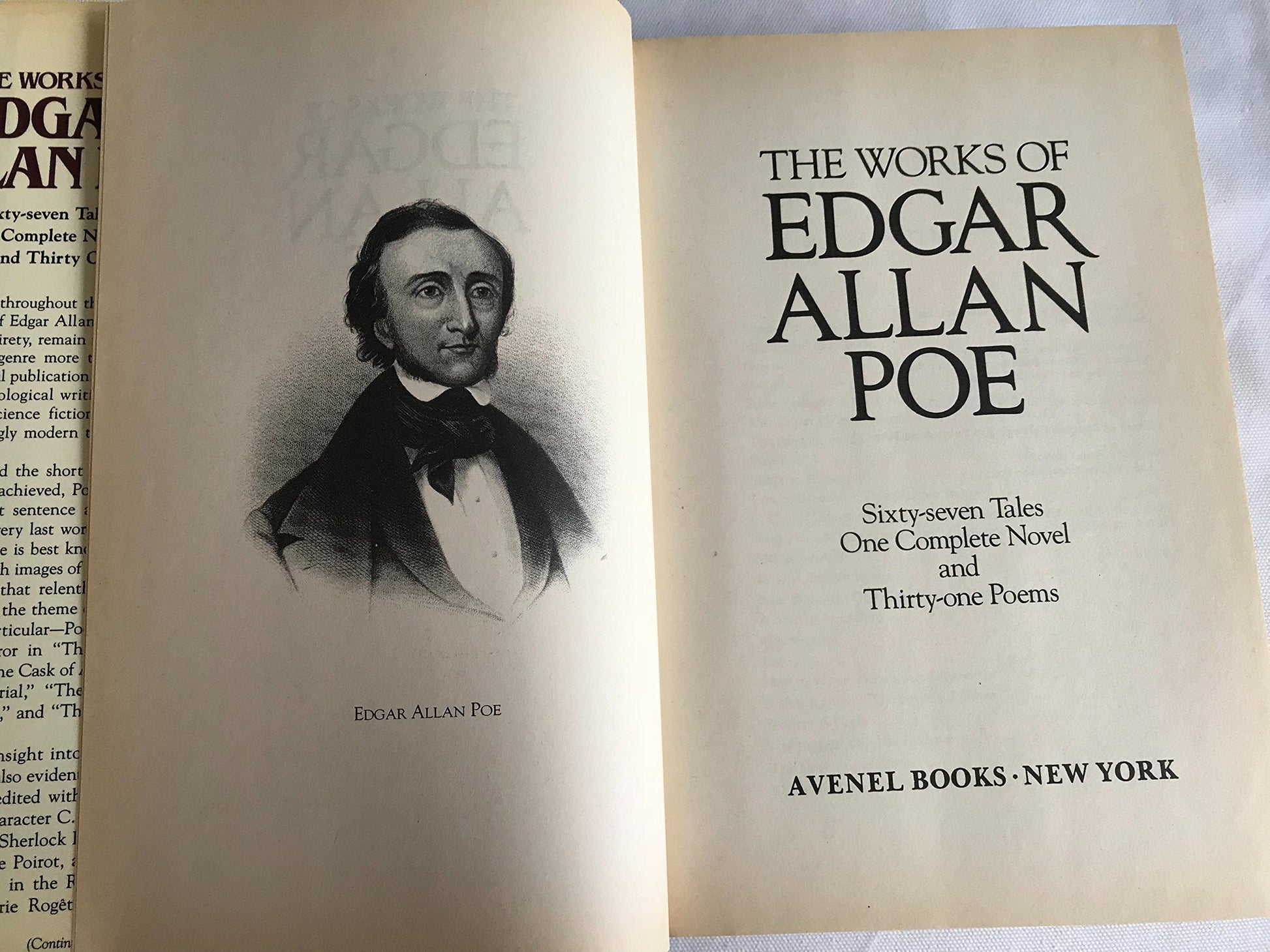 The Works of Edgar Allan Poe: Sixty-seven Tales, One Complete Novel and Thirty-one Poems used book depot