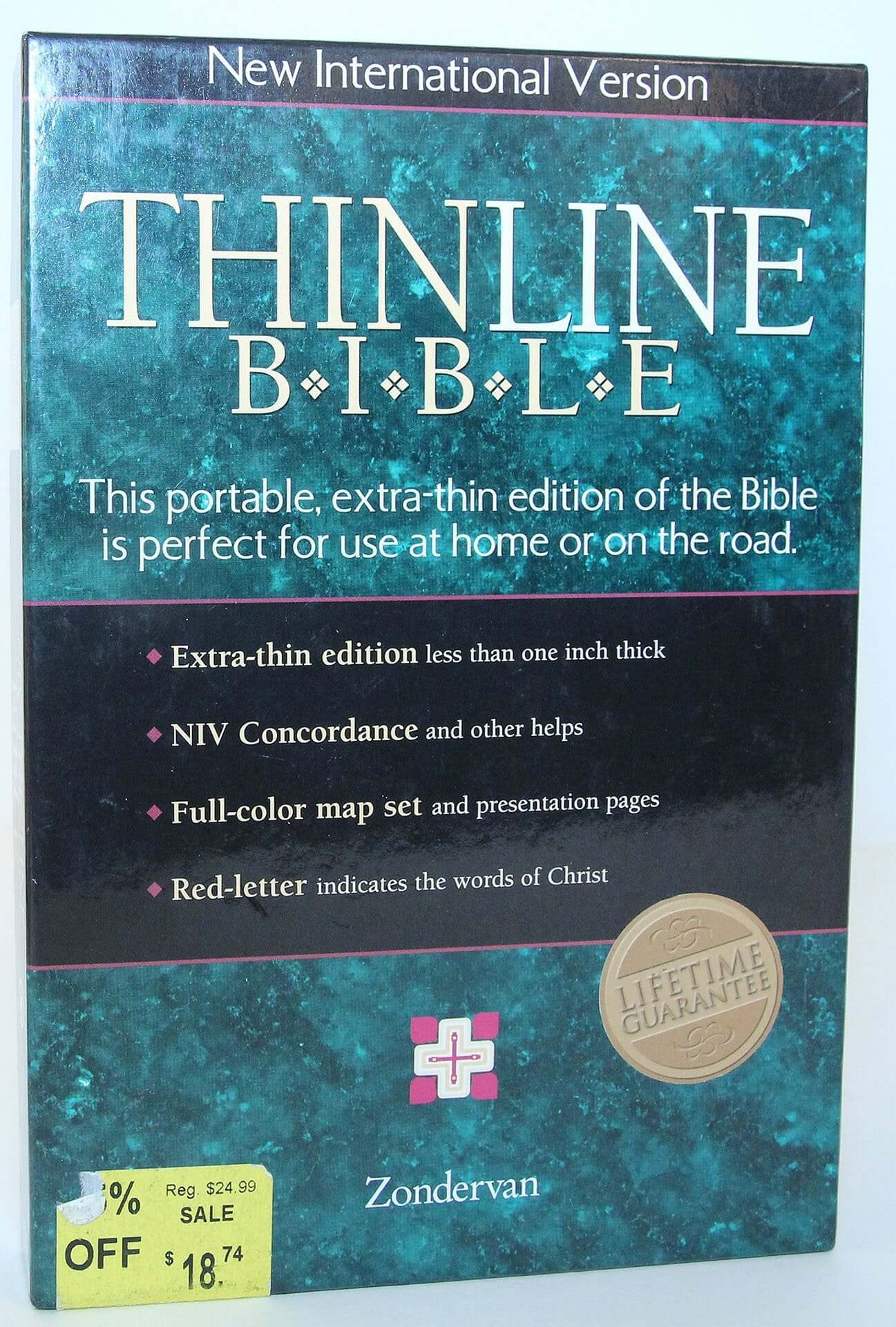 NIV Thinline Bible, Black used book depot
