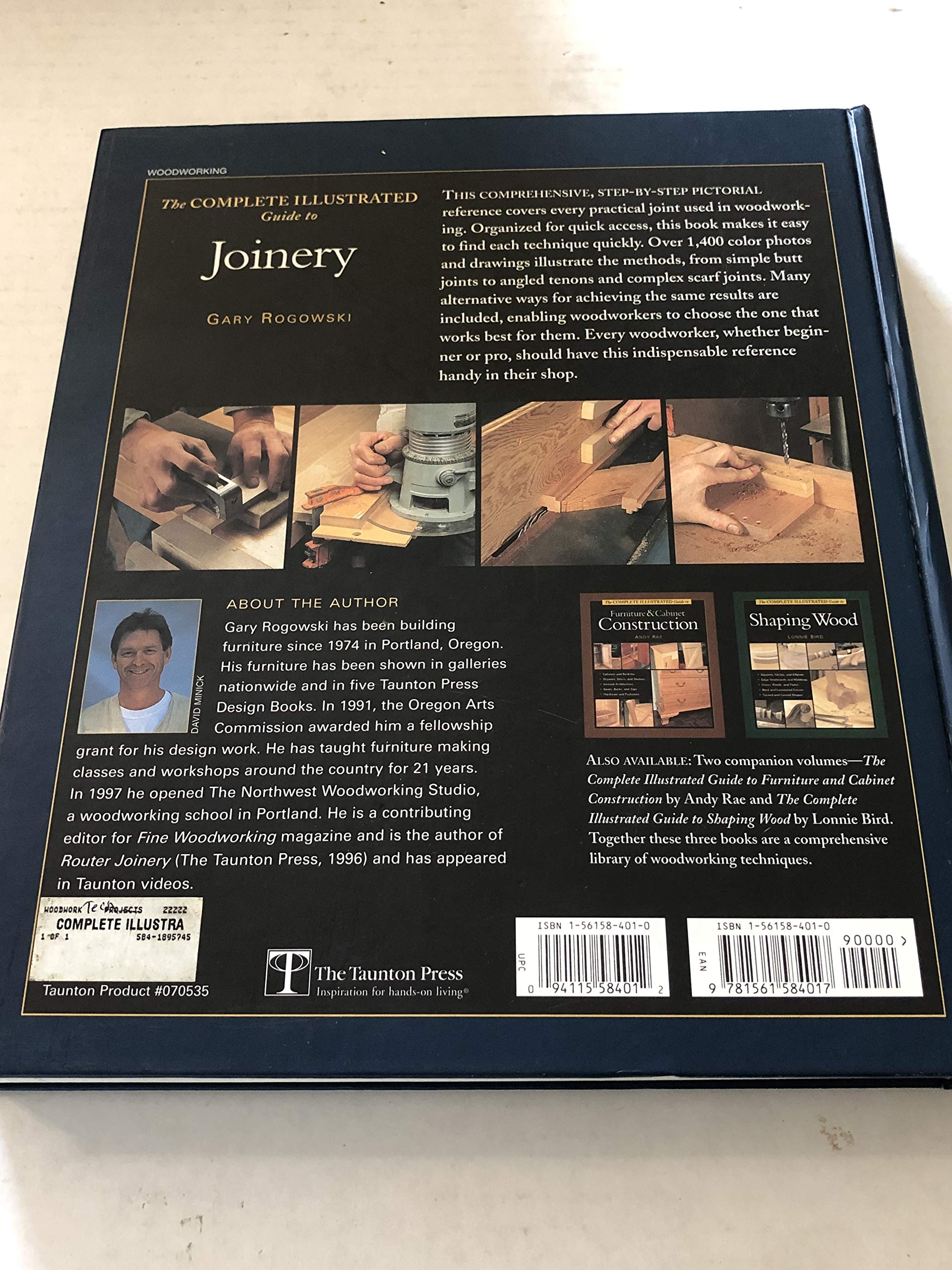 The Complete Illustrated Guide To Joinery (Complete Illustrated Guides) used book depot