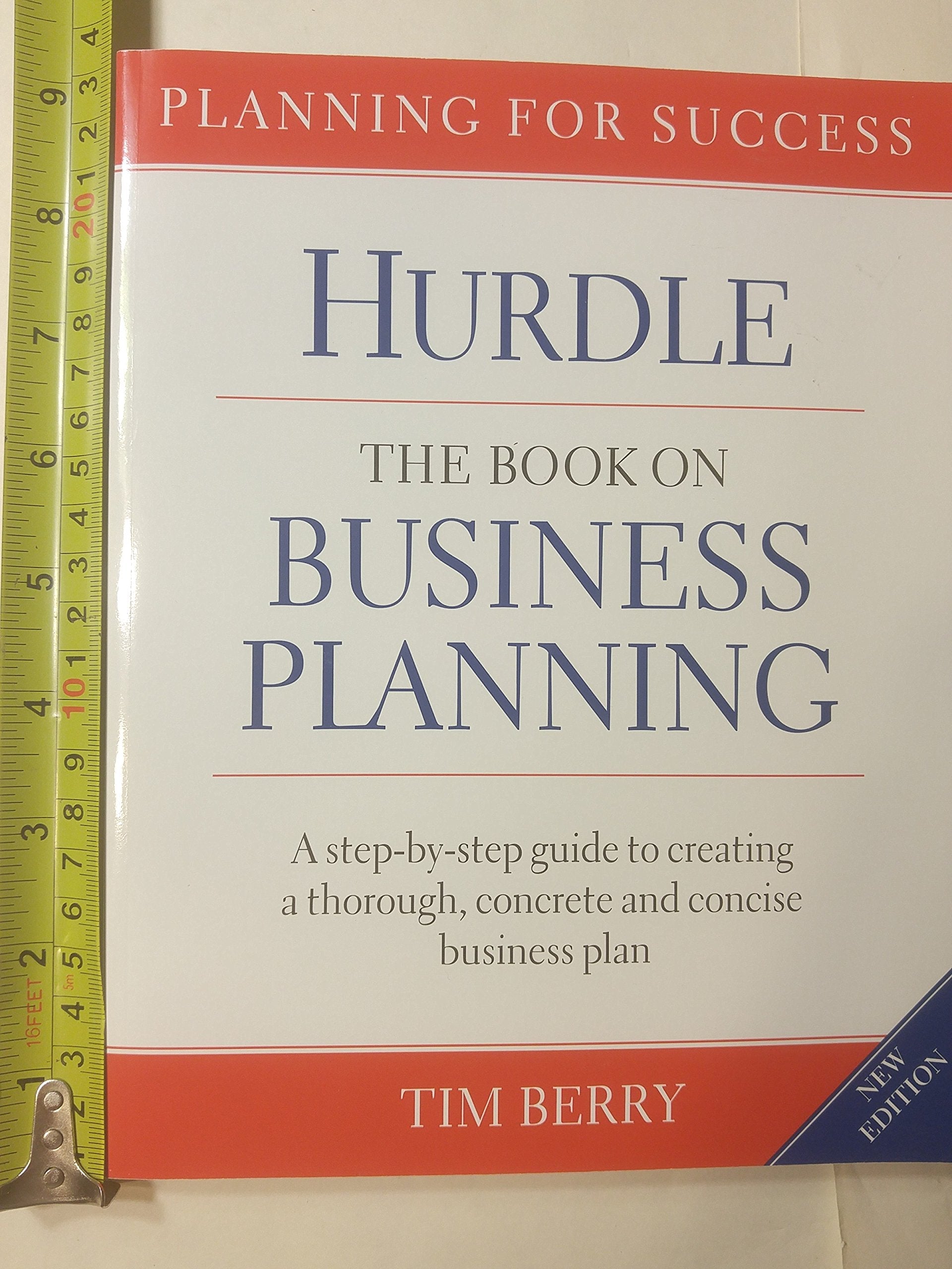 Hurdle The Book on Business Planning: A Step-by-step Guide to Creating a Thoroguh, Concrete and Concise Businee Pla, used book depot