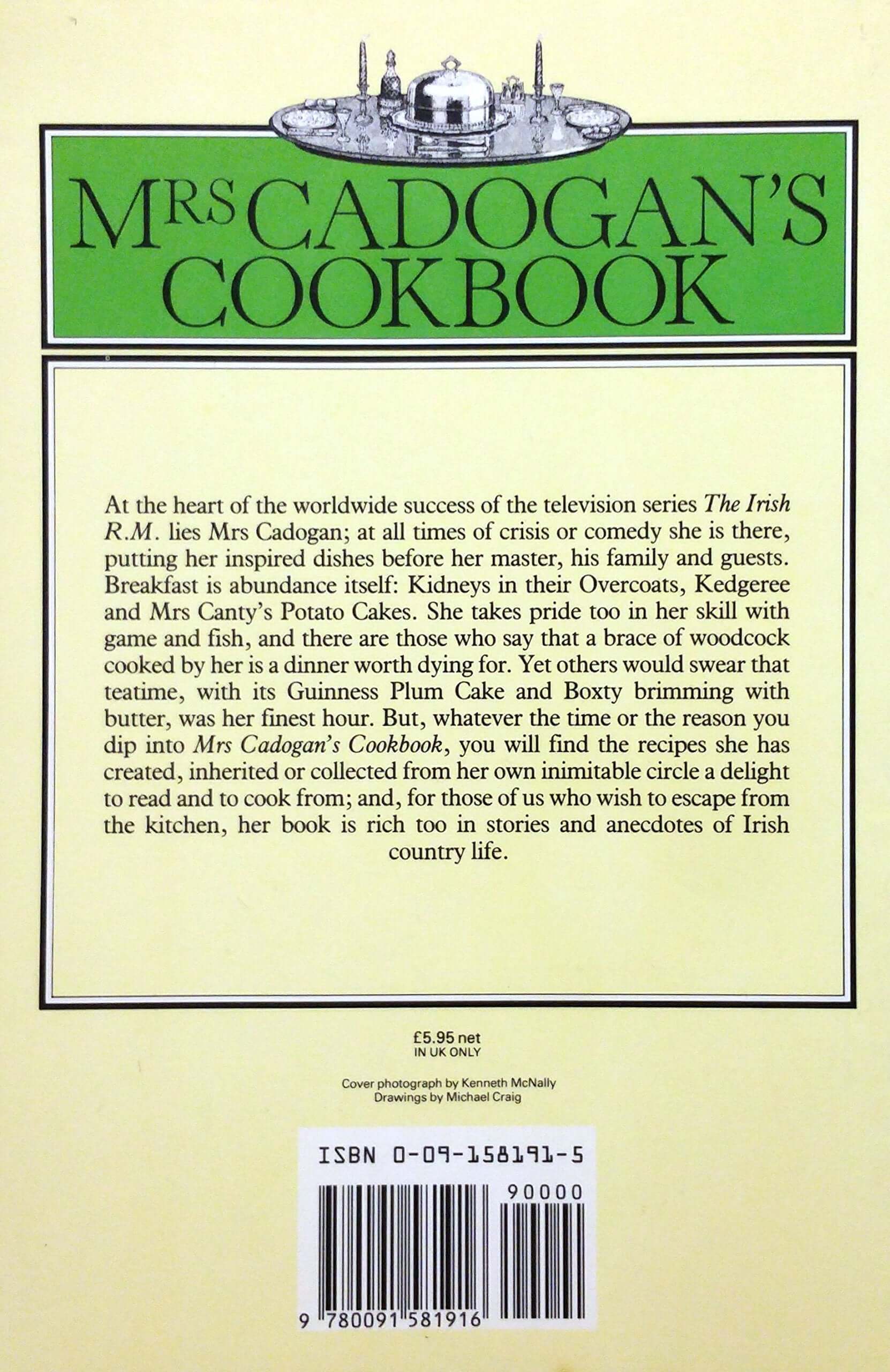 Mrs Cadogans Cookbook: Recipes for the Irish R.M. used book depot