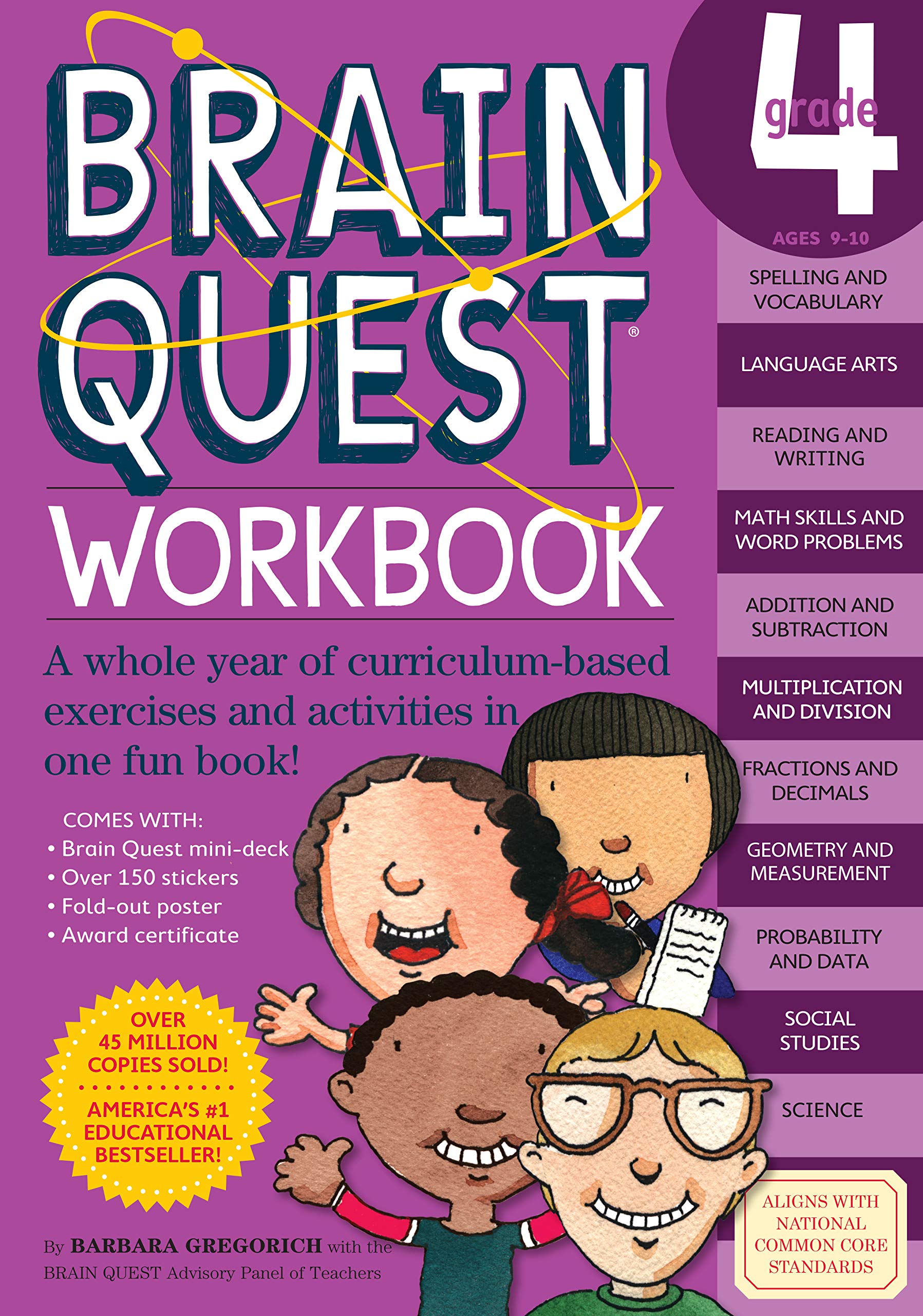 Brain Quest Workbook: Grade 4 used book depot
