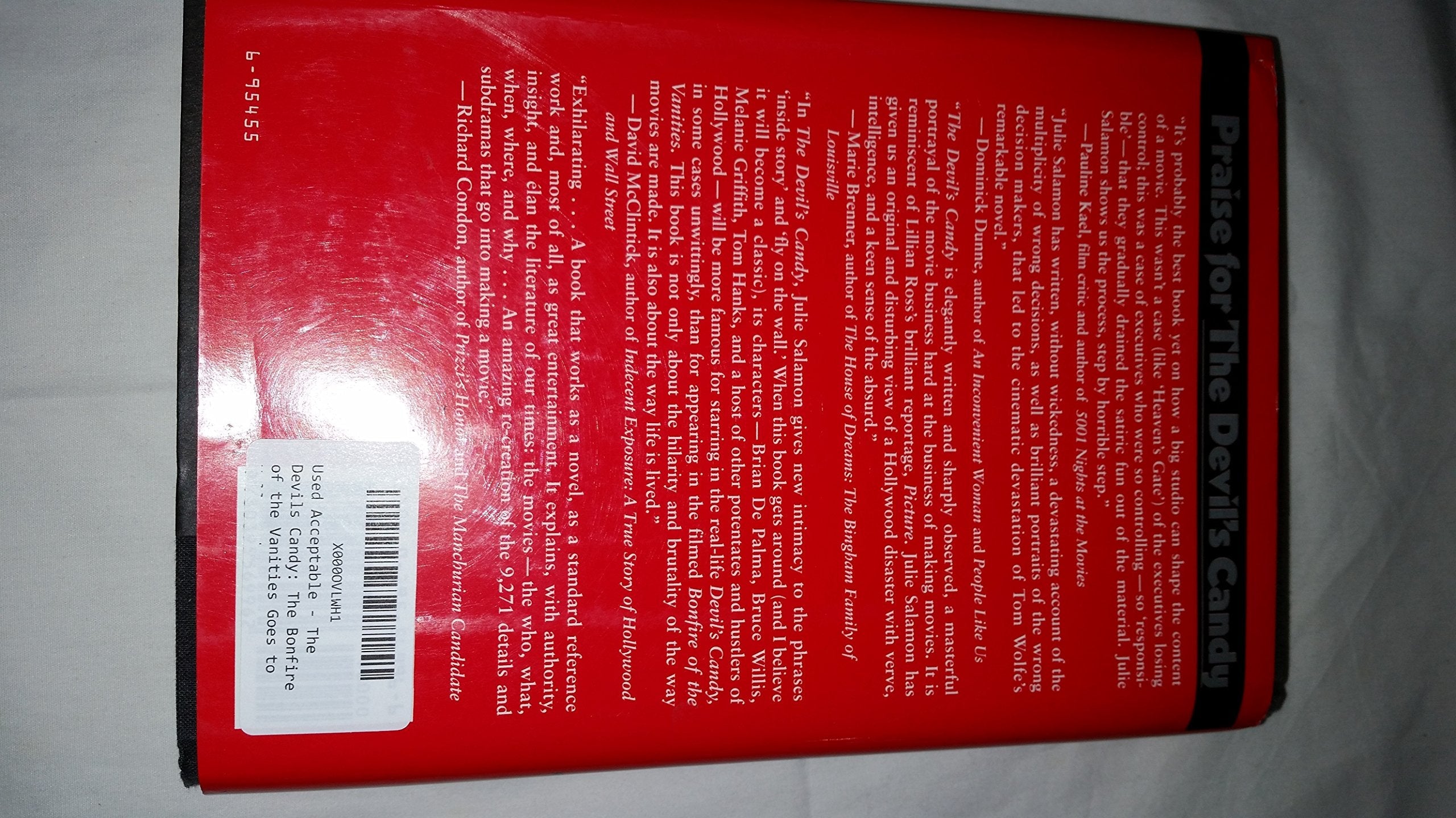 The Devil's Candy: The Bonfire of the Vanities Goes to Hollywood used book depot