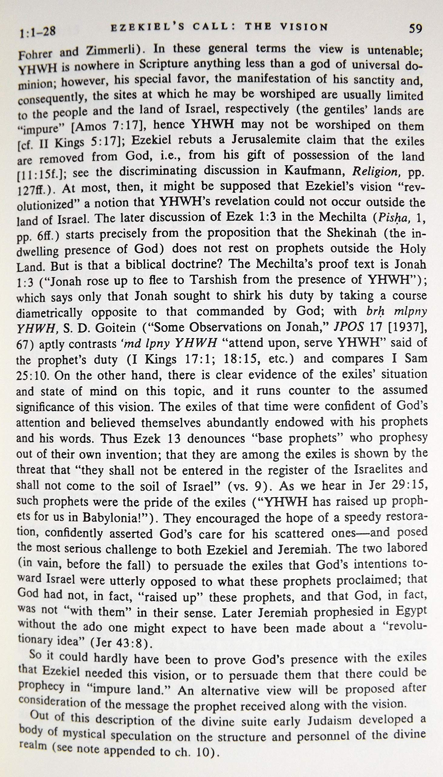 Ezekiel, 1-20: A New Translation With Introduction and Commentary (Anchor Bible, Vol. 22) used book depot