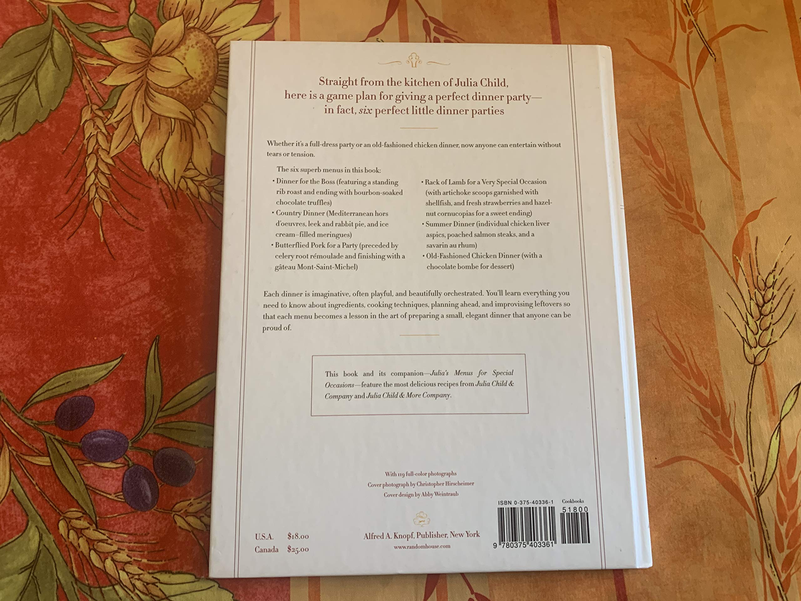 Julia's Delicious Little Dinners: Six perfect small dinner parties to share with family and friends. used book depot