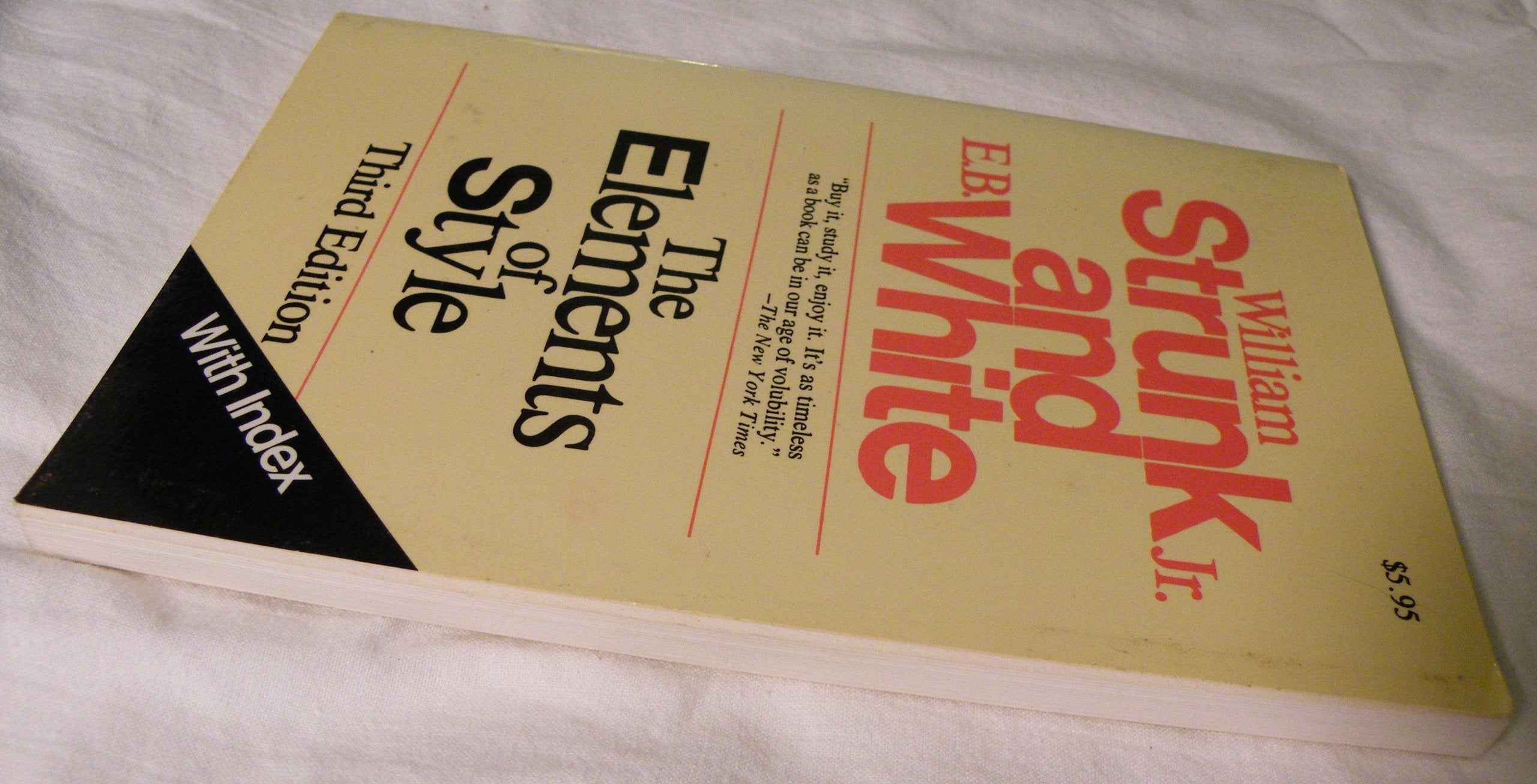 The Elements of Style, Third Edition used book depot