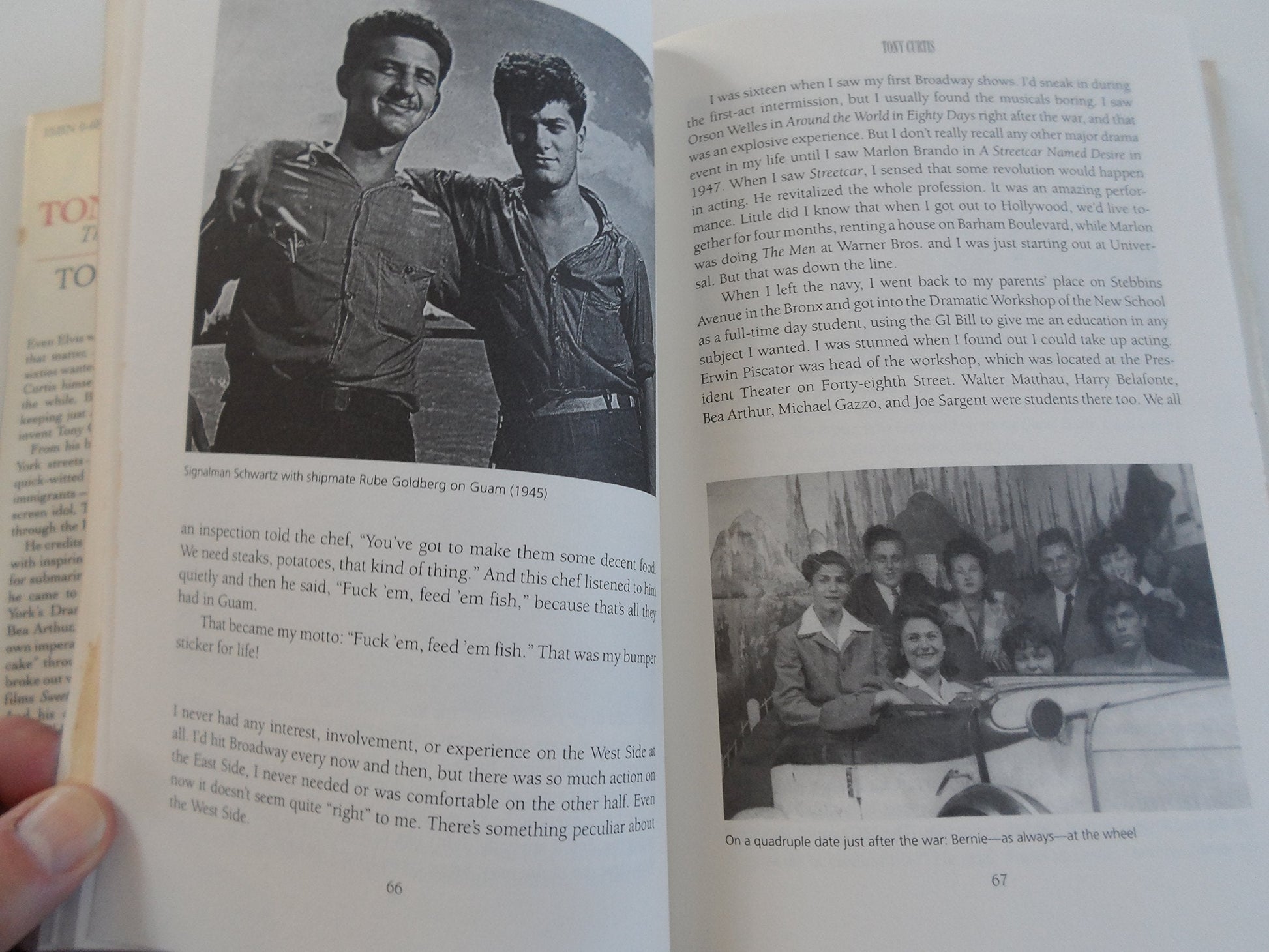 Tony Curtis: The Autobiography used book depot