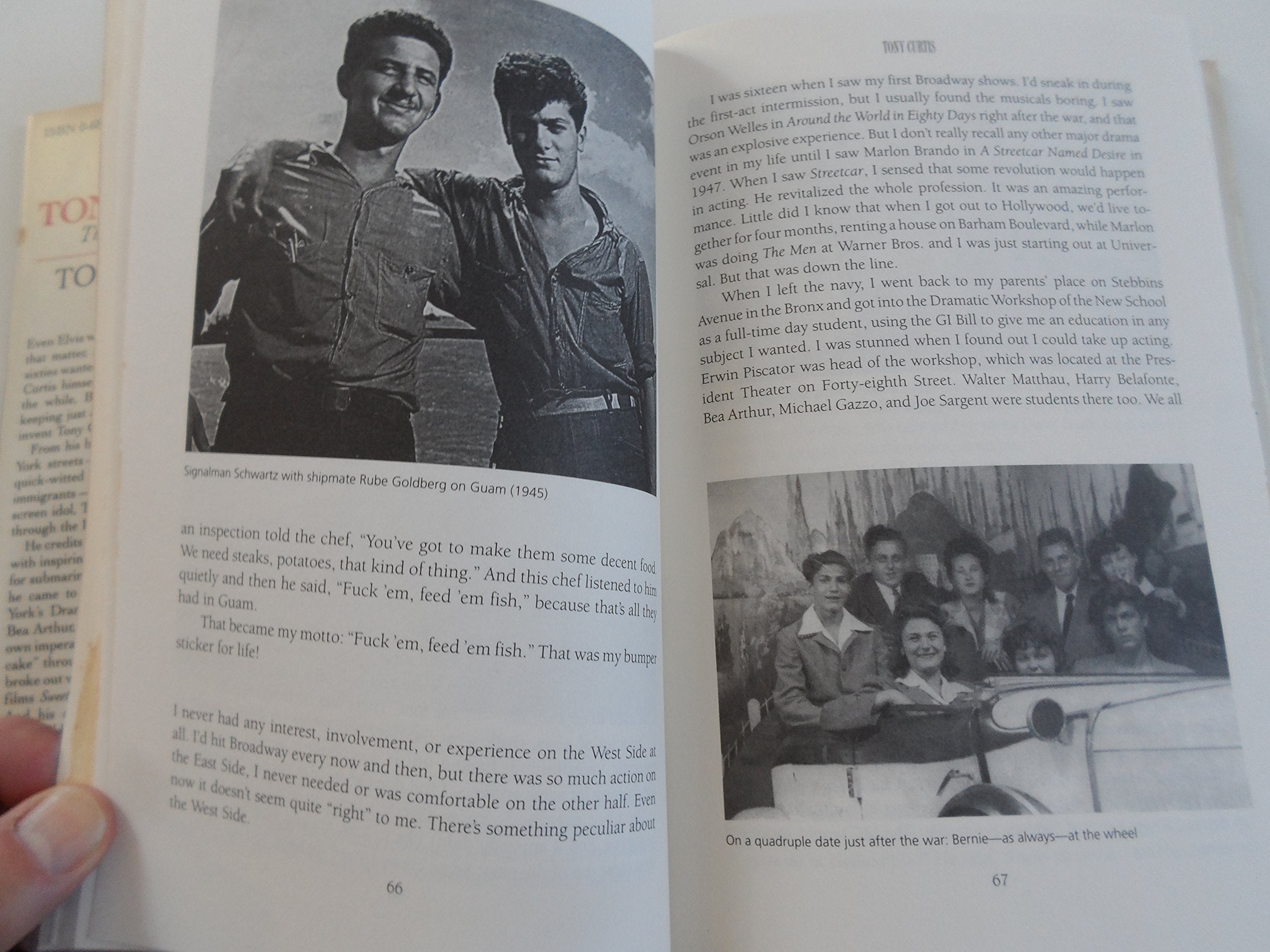 Tony Curtis: The Autobiography used book depot