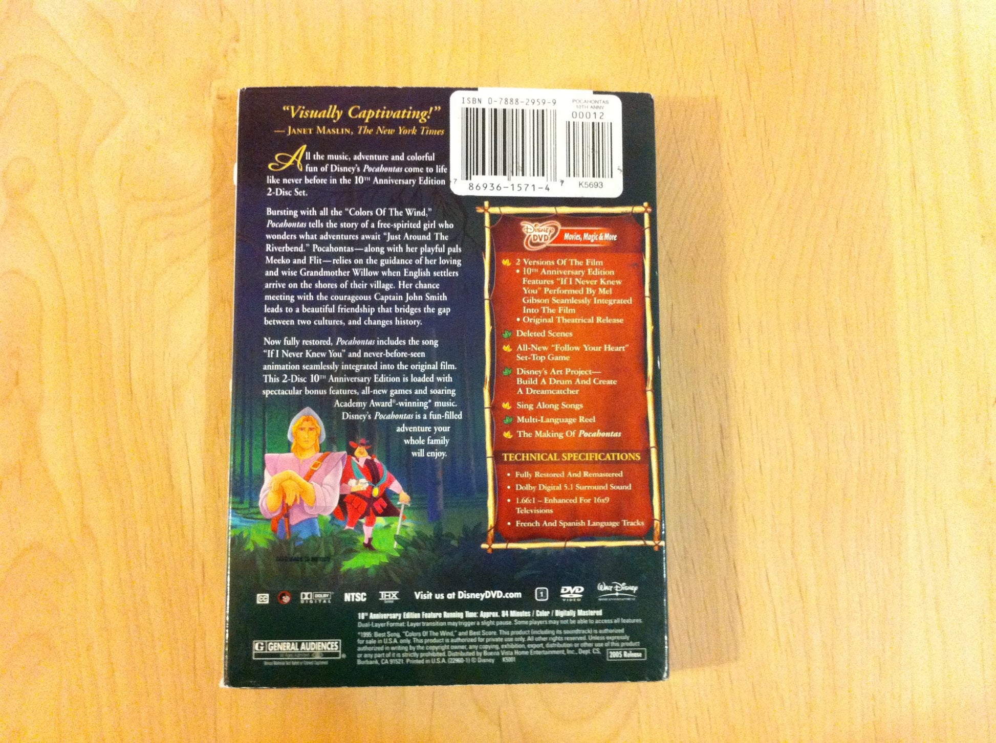 Pocahontas (Two-Disc 10th Anniversary Edition) [DVD] used book depot
