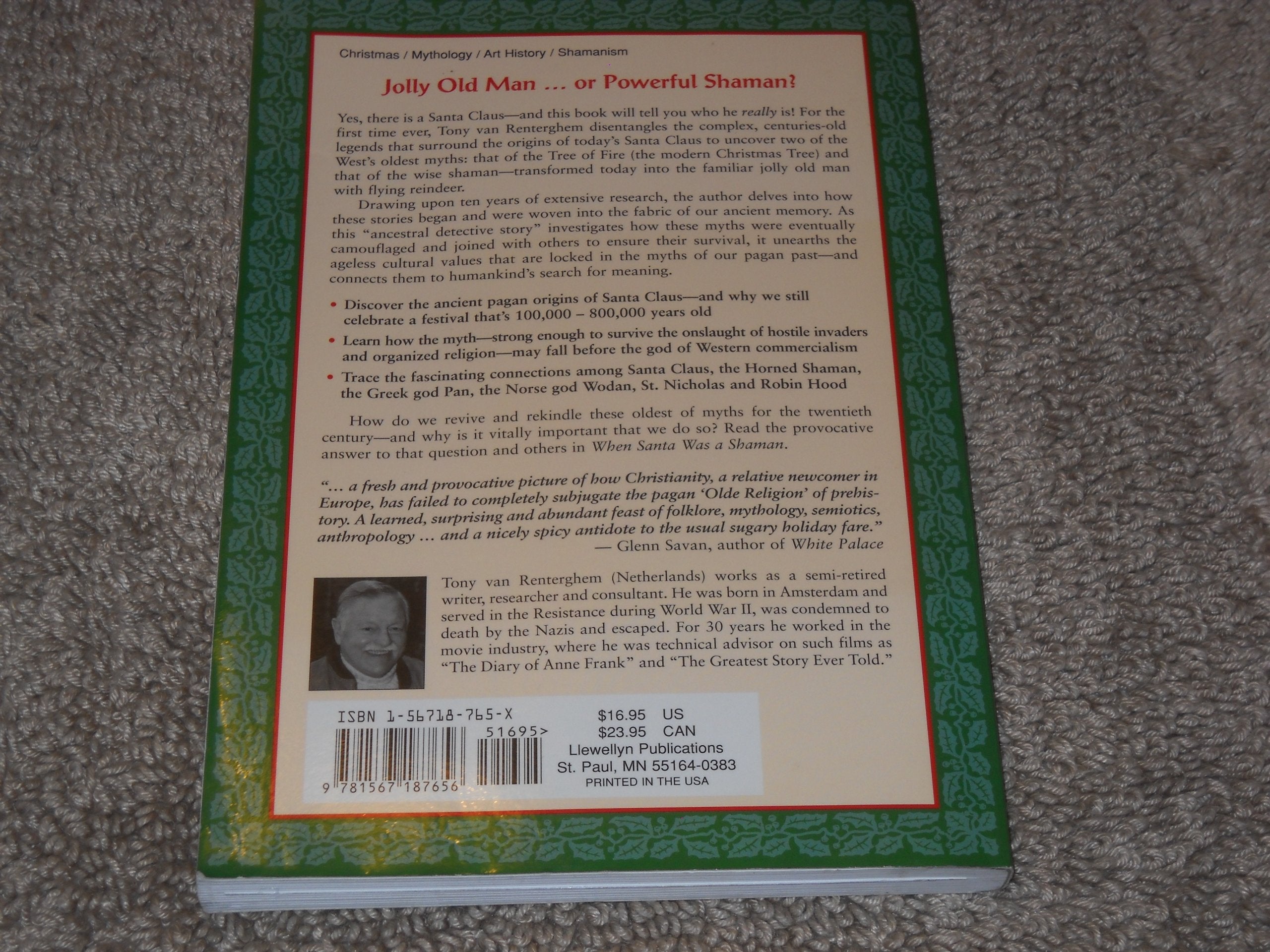 When Santa Was A Shaman: Ancient Origins of Santa Claus & the Christmas Tree used book depot