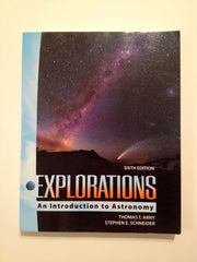 Explorations: Introduction to Astronomy used book depot