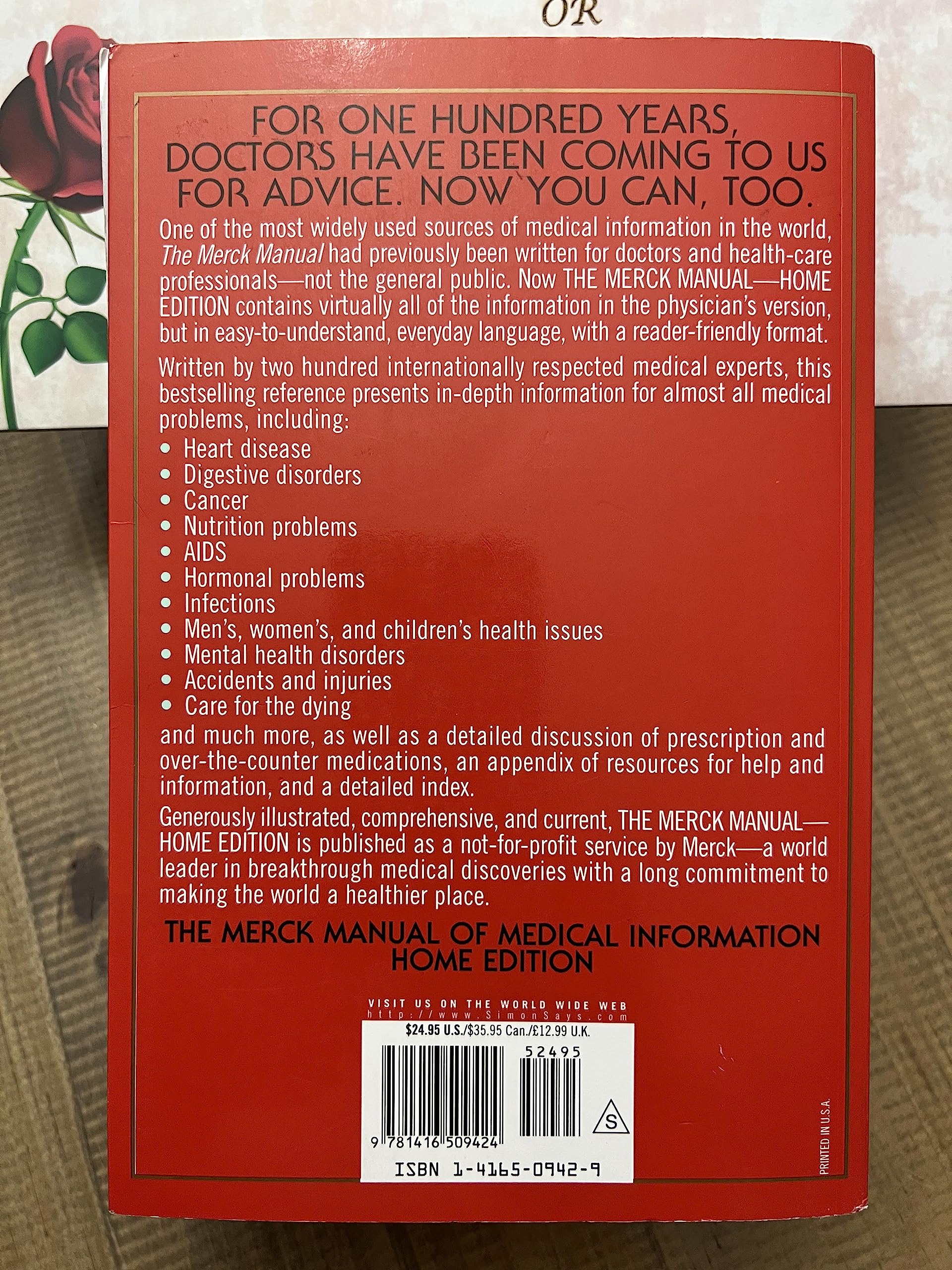 The Merck Manual of Medical Information used book depot