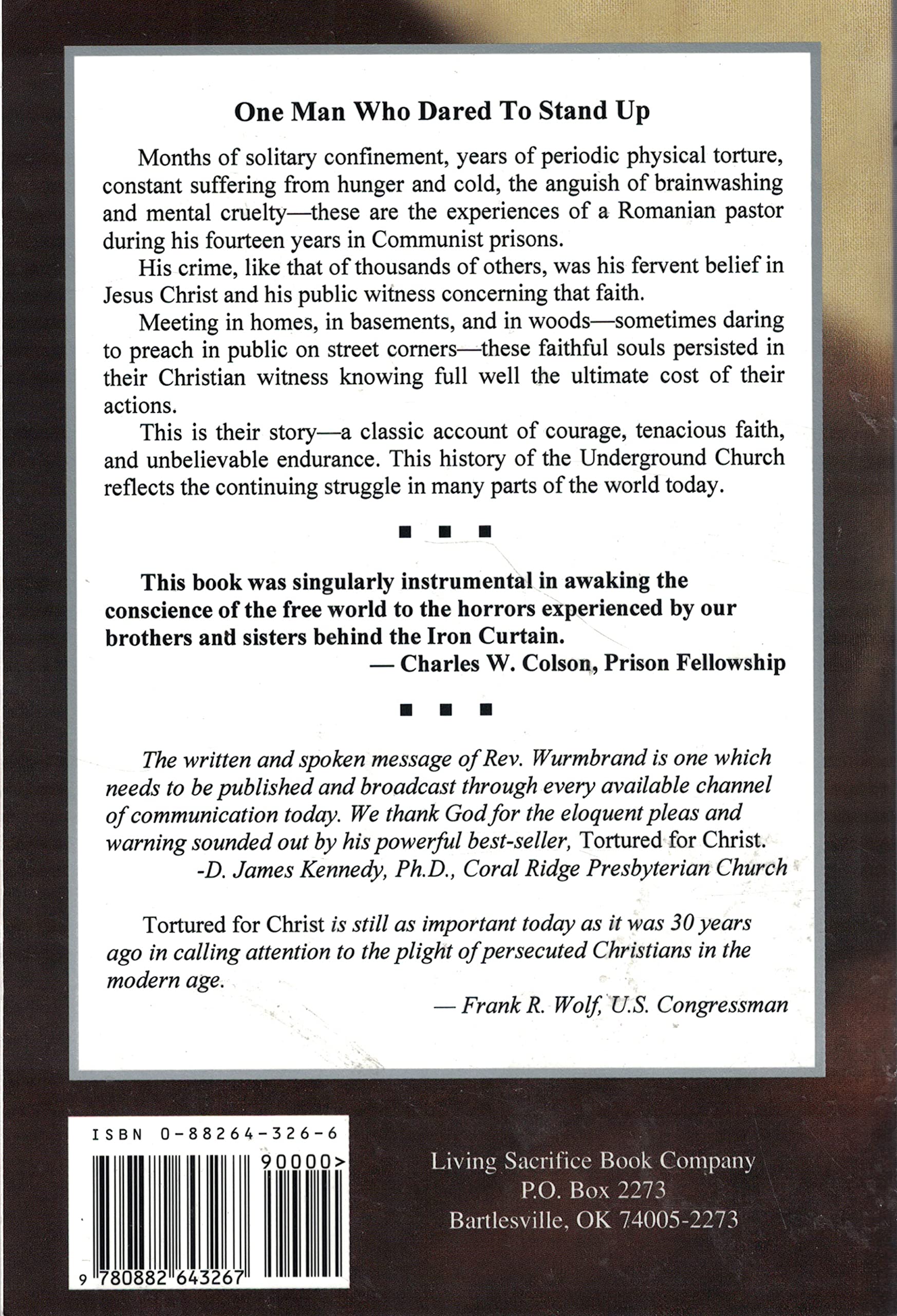 Tortured for Christ used book depot