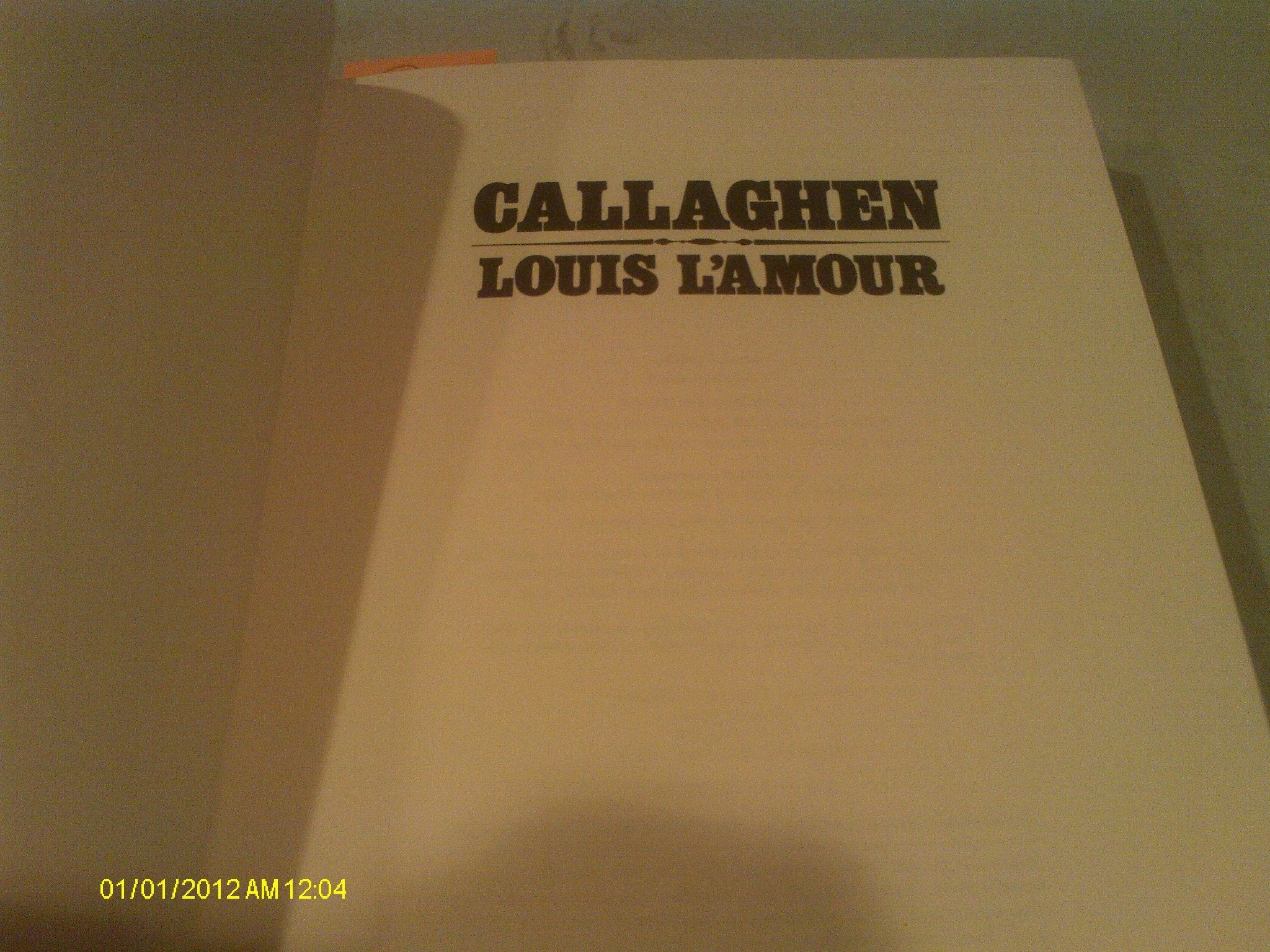 Callaghen Louis Lamour Collection used book depot