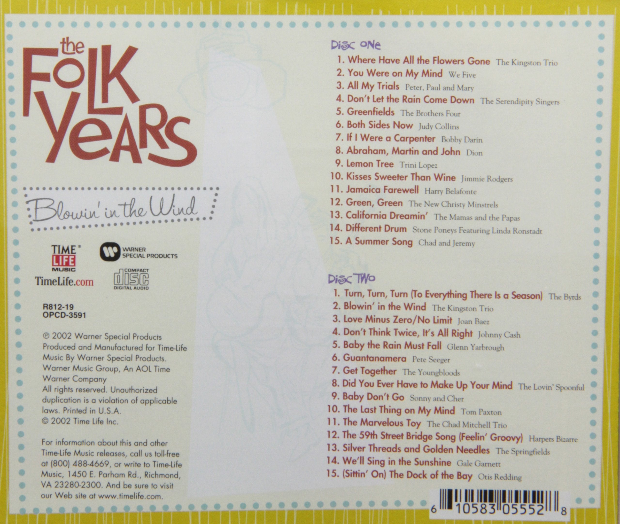 Folk Years: Blowin' in the Wind / Various used book depot