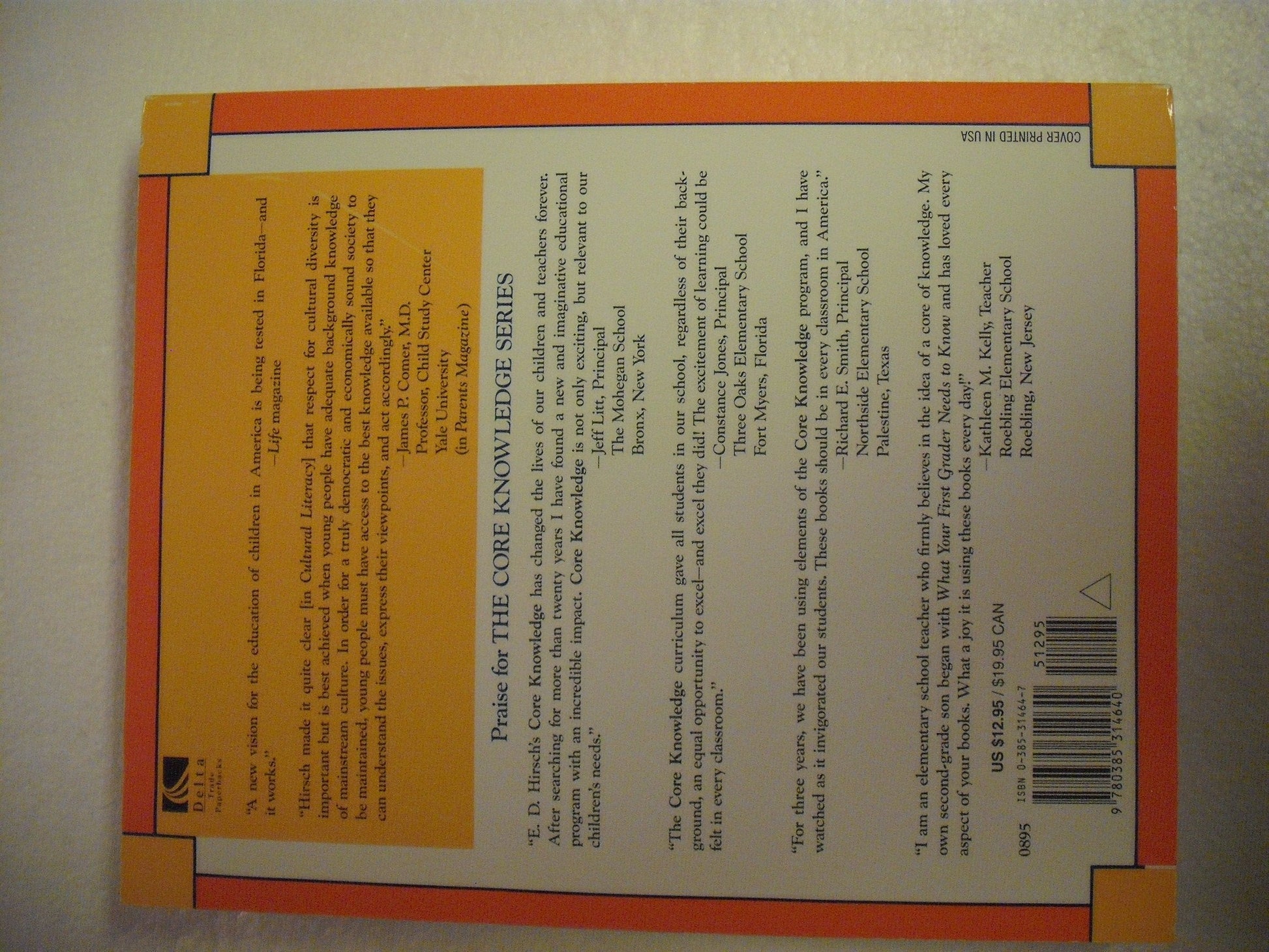 What Your 5th Grader Needs to Know: Fundamentals of a Good Fifth-Grade Education (Core Knowledge Series) used book depot