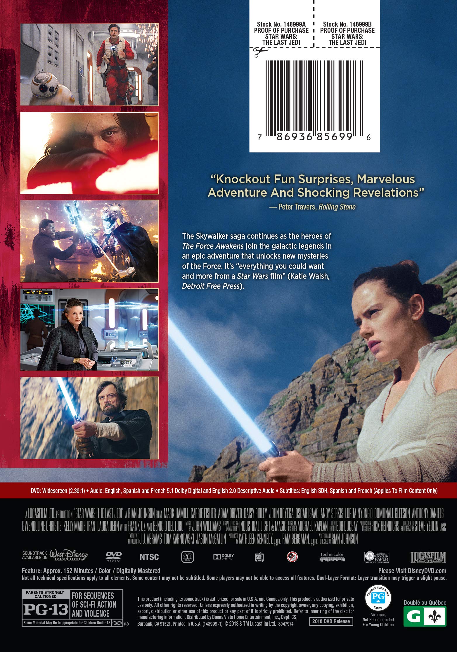 STAR WARS: THE LAST JEDI used book depot