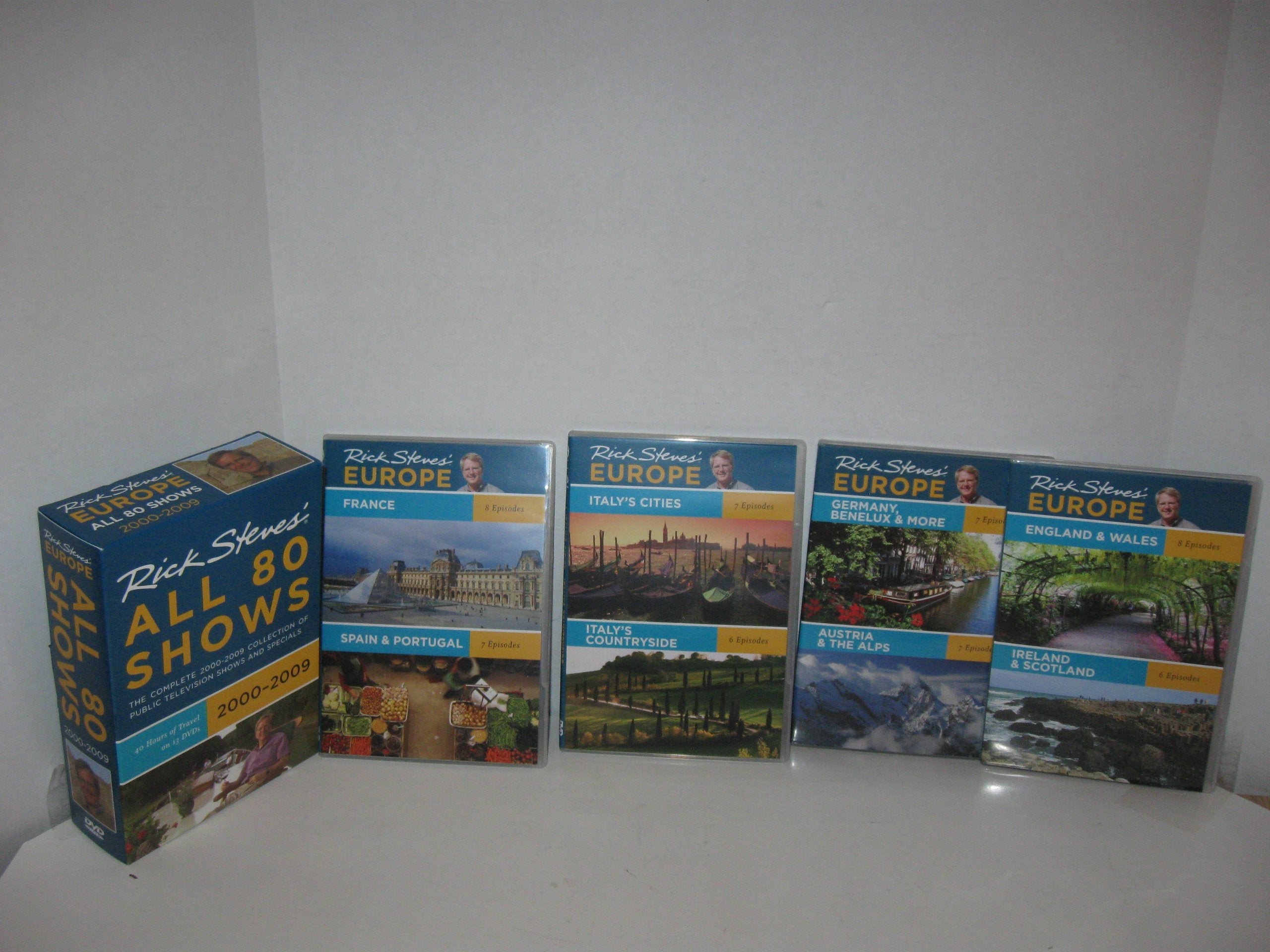 Rick Steves' Europe All 80 Shows DVD Boxed Set 2000-2009 used book depot