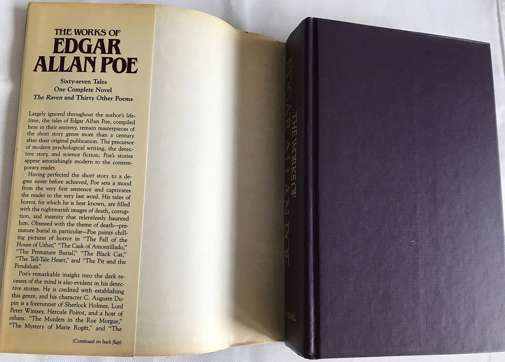 The Works of Edgar Allan Poe: Sixty-seven Tales, One Complete Novel and Thirty-one Poems used book depot