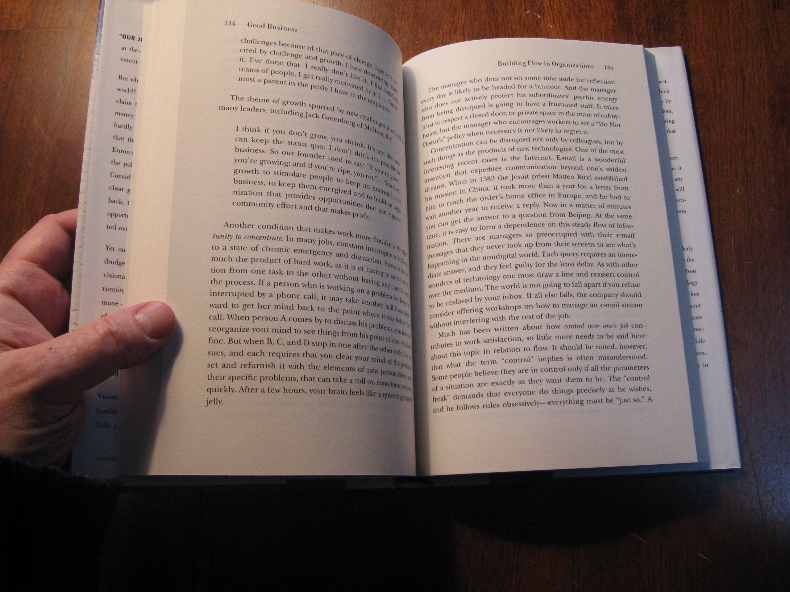 Good Business: Leadership. Flow, and the Making of Meaning used book depot