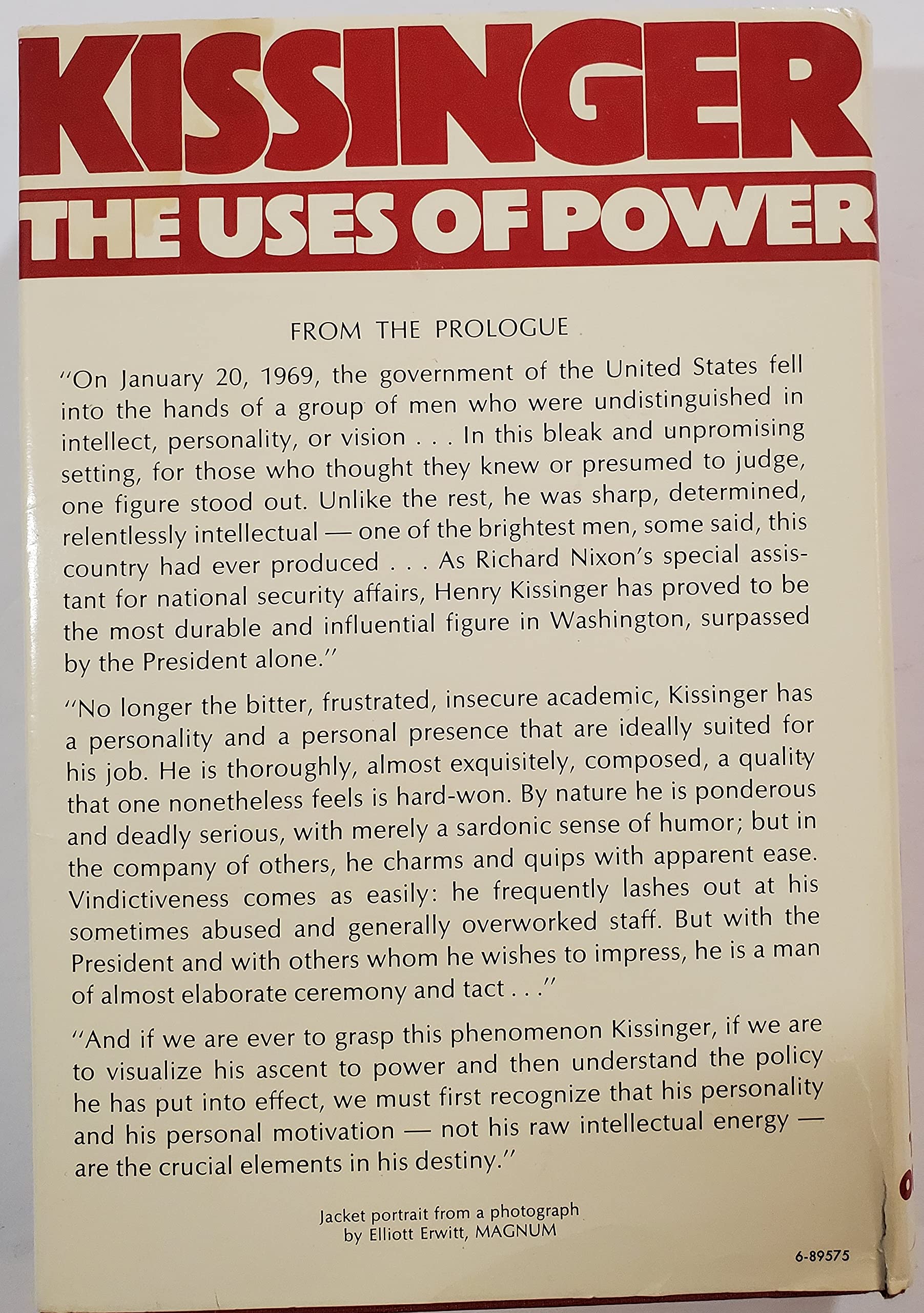 Kissinger: The uses of power